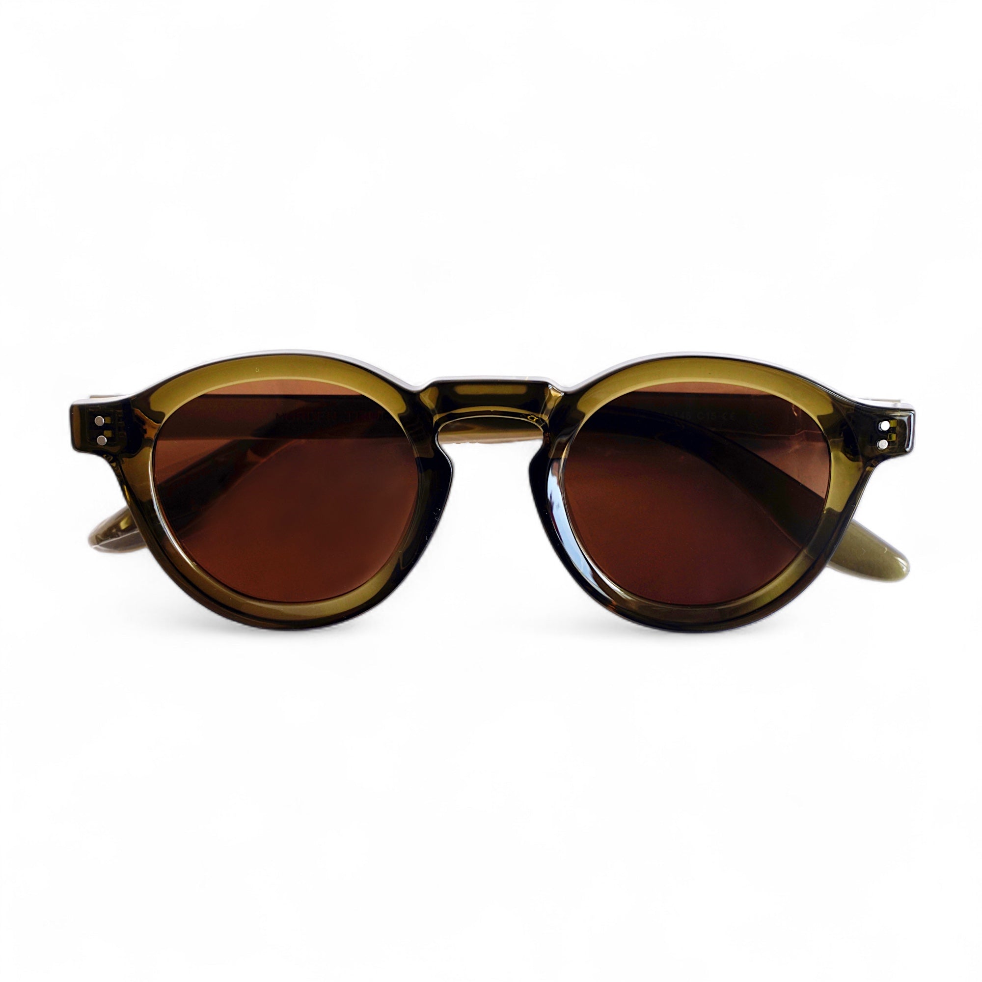 NORDEN, Essentials Polarised Sunglasses, Unisex, Olive Green, Brown Lens by TrueVivid - PUNCH Watch & Eyewear 