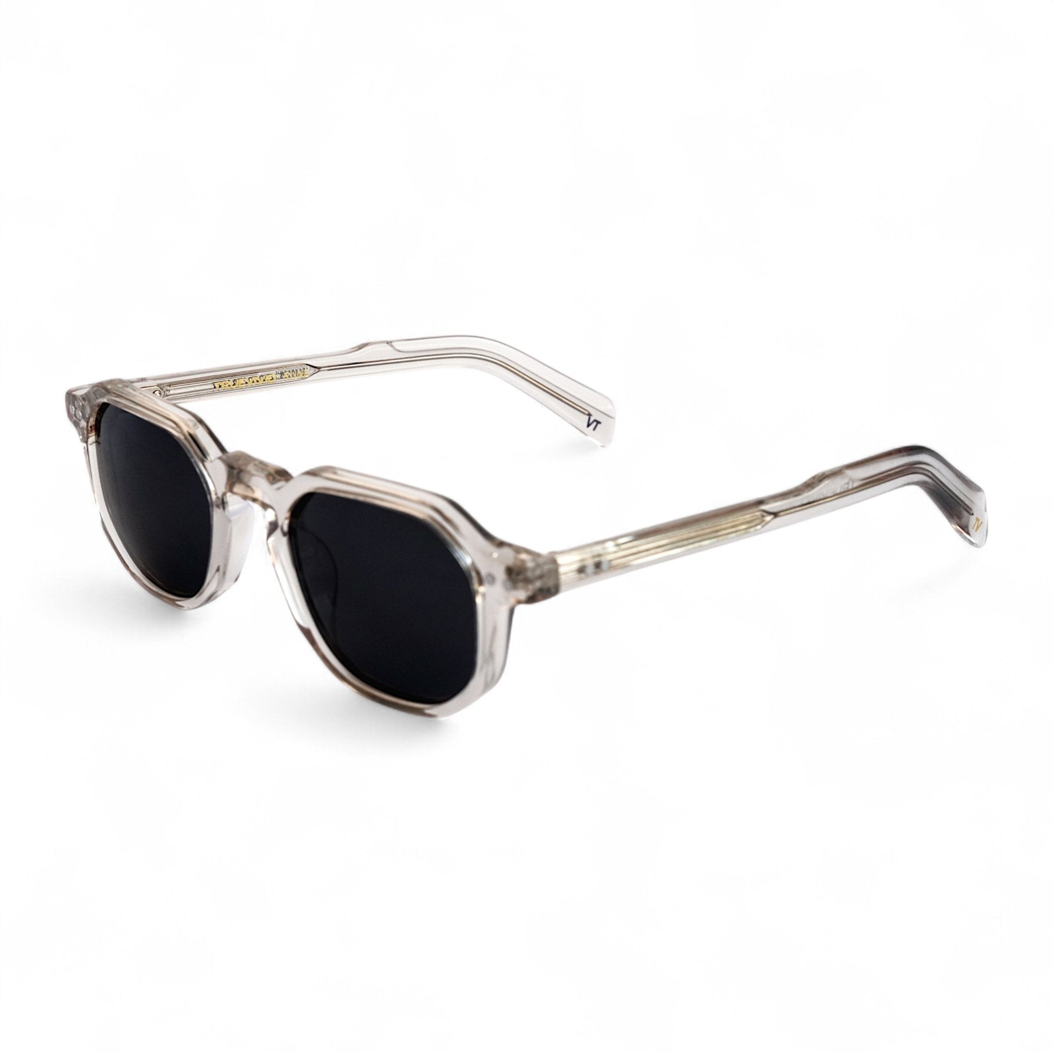 RUNE Crystal Hexagonal Polarised Sunglasses, Grey Lens by TrueVivid - PUNCH Watch & Eyewear - TRUEVIVID
