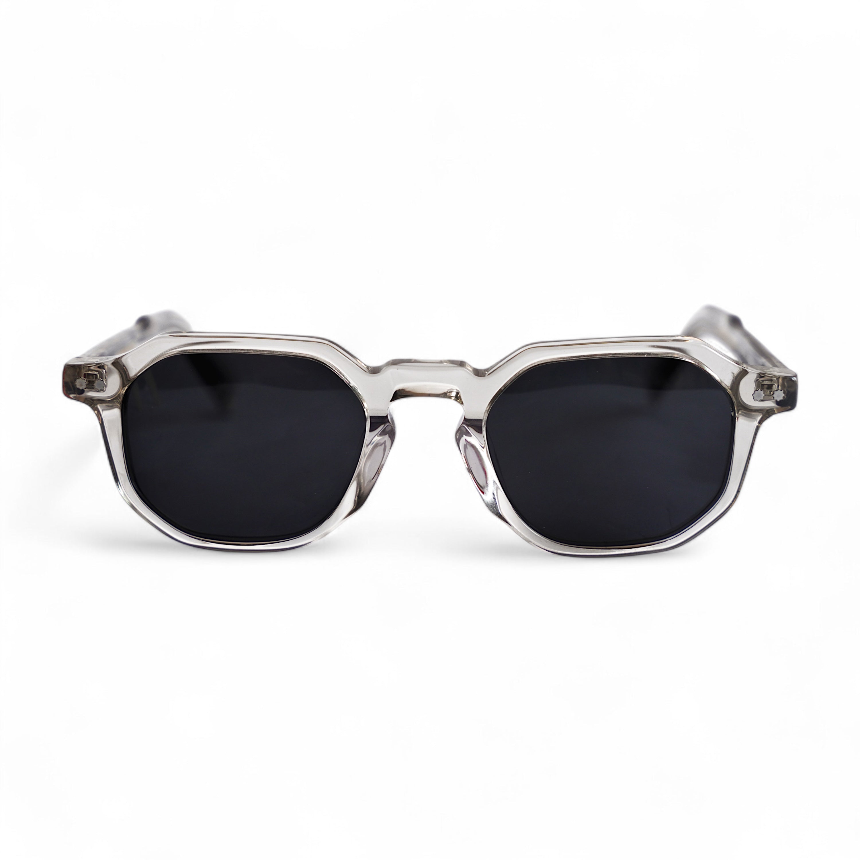 RUNE Crystal Hexagonal Polarised Sunglasses, Grey Lens by TrueVivid - PUNCH Watch & Eyewear 
