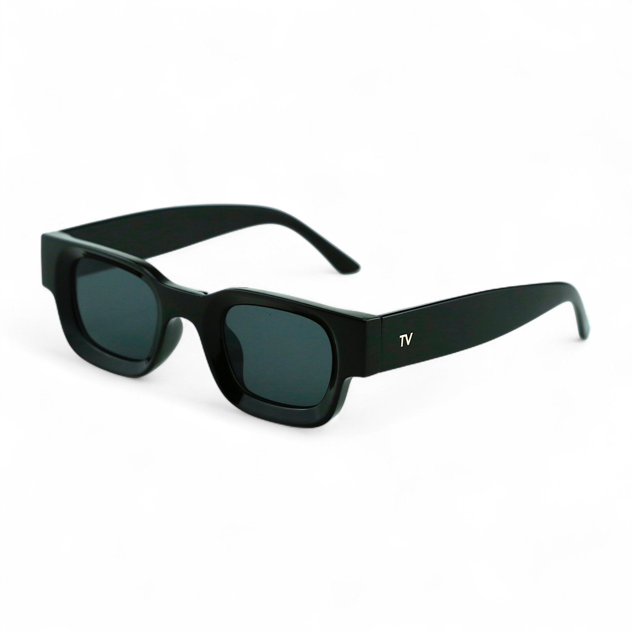 SORA, Essentials Rectangular Modern Sunglasses, Unisex, Black by TrueVivid Eyewear - PUNCH Watch & Eyewear - TRUEVIVID