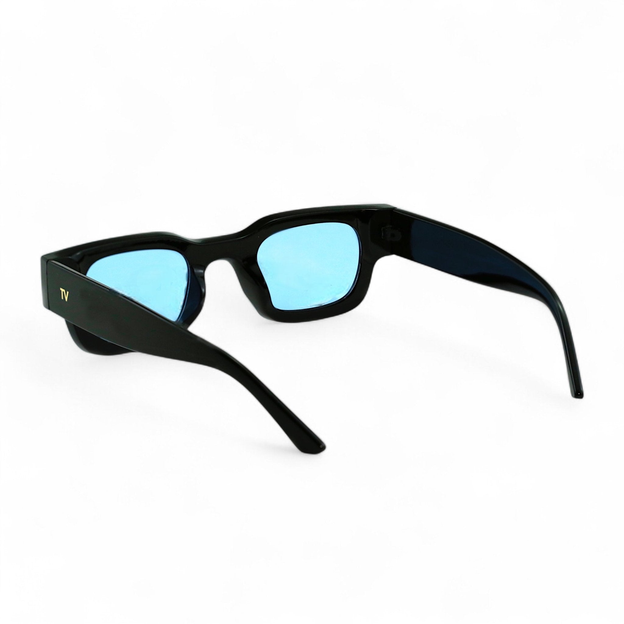 SORA, Essentials Rectangular Modern Sunglasses, Unisex, Black/Blue by TrueVivid Eyewear - PUNCH Watch & Eyewear - TRUEVIVID