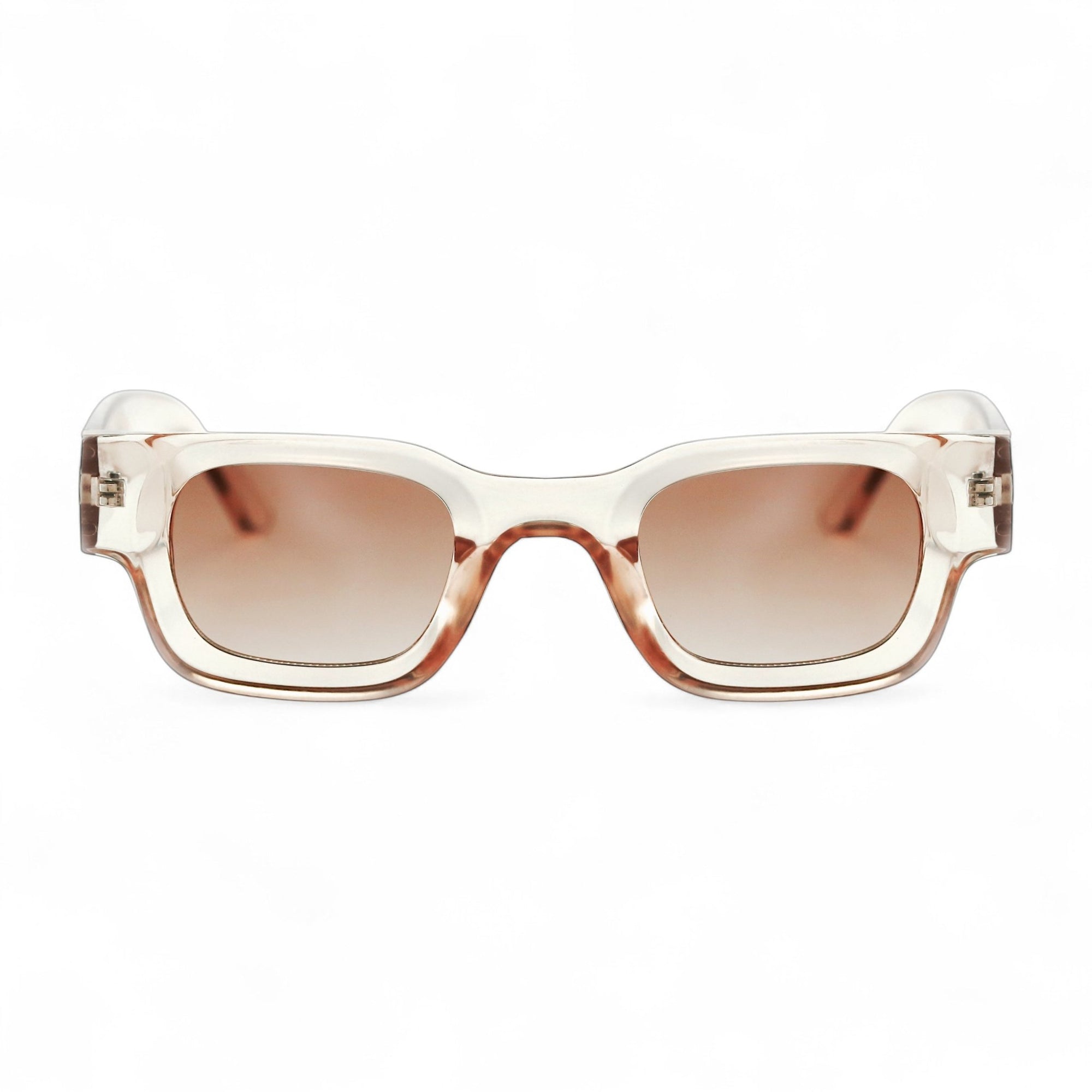 SORA, Essentials Rectangular Modern Sunglasses, Unisex, Champagne by TrueVivid Eyewear - PUNCH Watch & Eyewear - TRUEVIVID