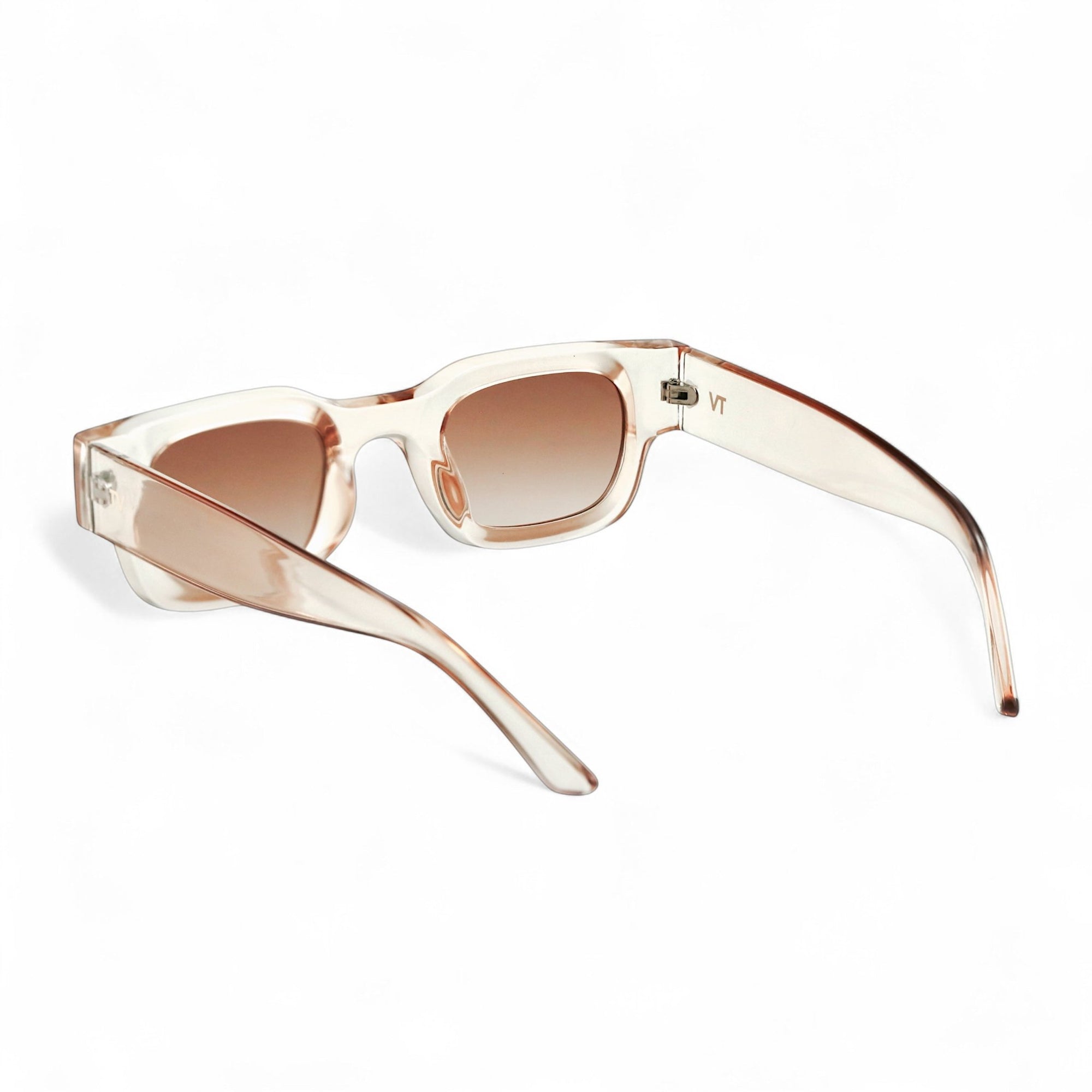 SORA, Essentials Rectangular Modern Sunglasses, Unisex, Champagne by TrueVivid Eyewear - PUNCH Watch & Eyewear - TRUEVIVID