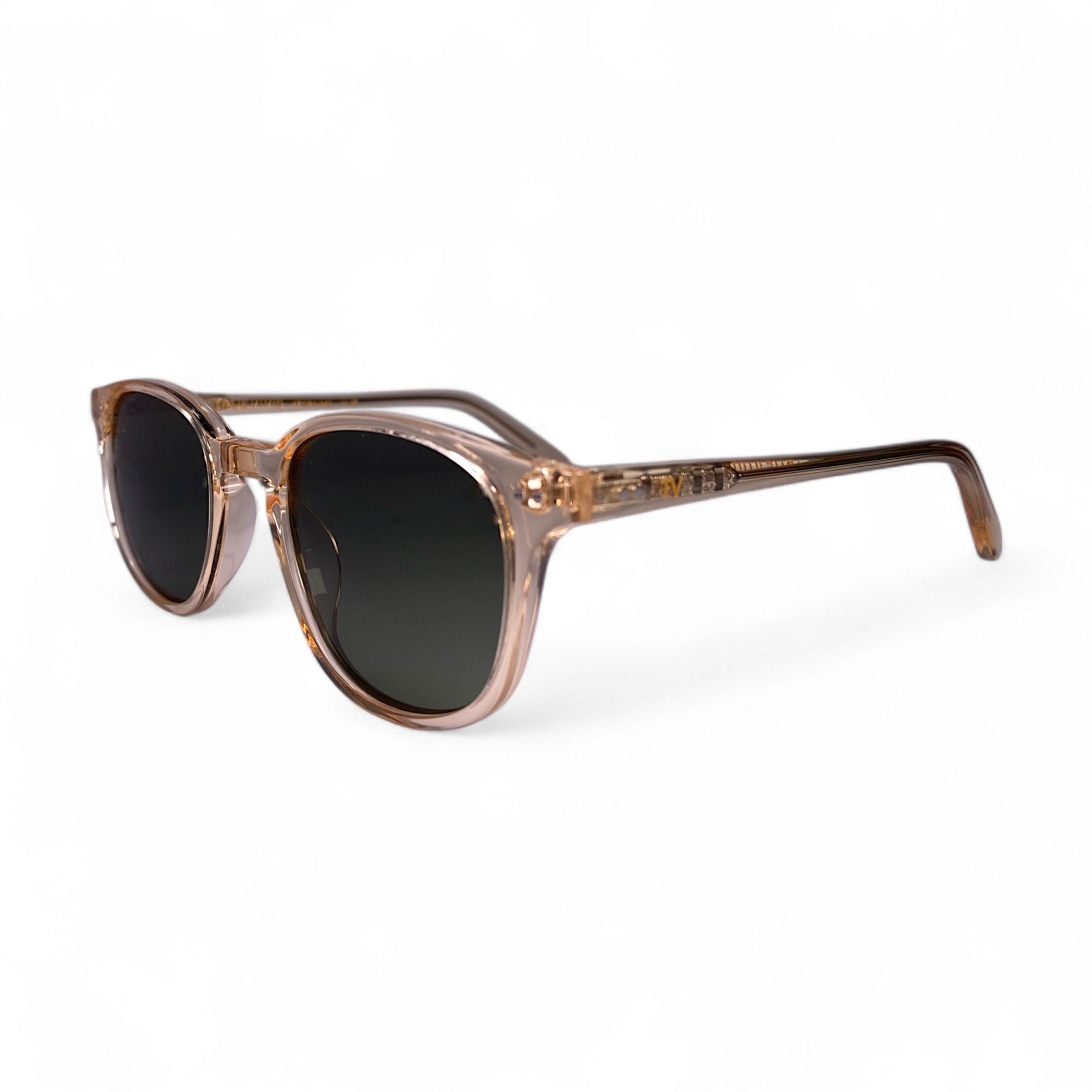 ZAYA Wayfarer Polarised Sunglasses in Champagne, Green Lens by TrueVivid - PUNCH Watch & Eyewear - TRUEVIVID