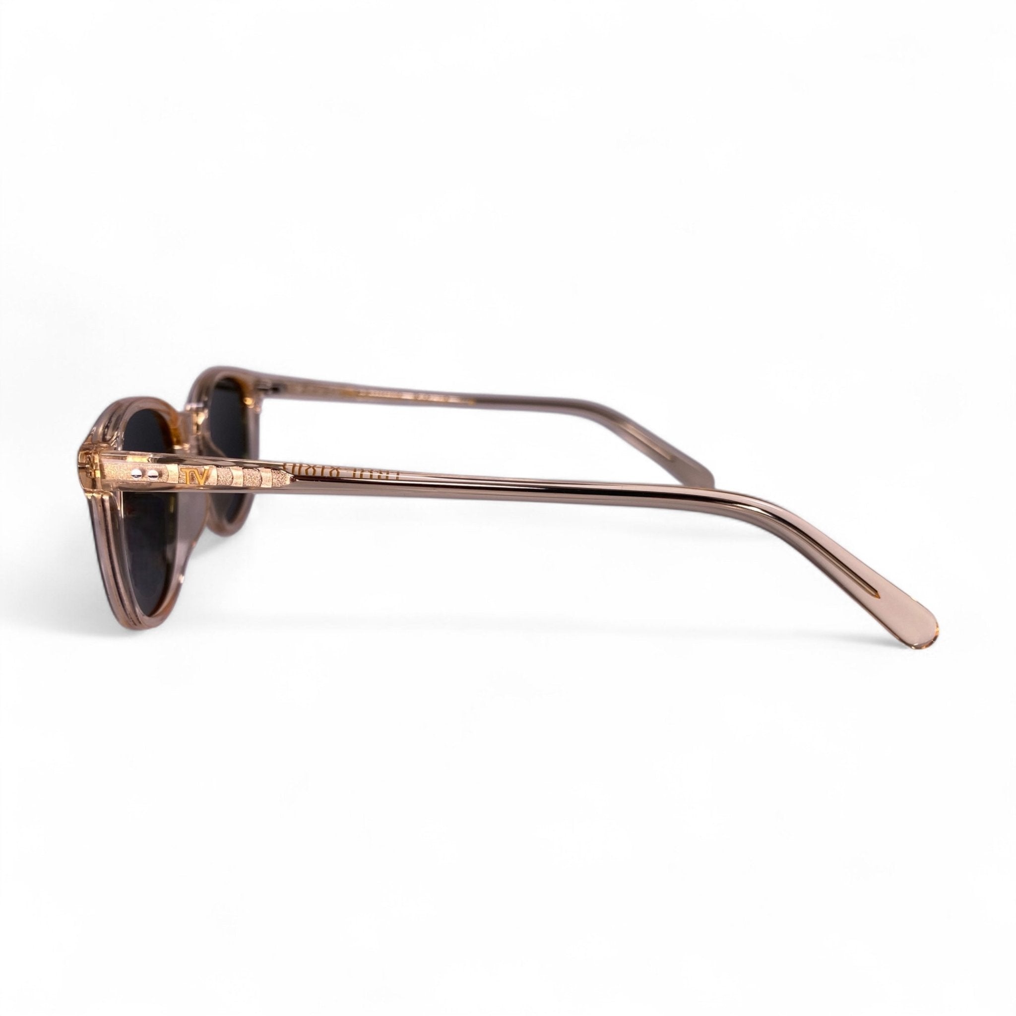 ZAYA Wayfarer Polarised Sunglasses in Champagne, Green Lens by TrueVivid - PUNCH Watch & Eyewear - TRUEVIVID