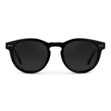 TATE Retro Round Unisex Sunglasses in Black by WMP Eyewear