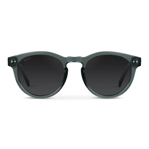 TATE Retro Round Unisex Sunglasses in Crystal Blue by WMP Eyewear - PUNCH Watch & Eyewear - WMP Eyewear