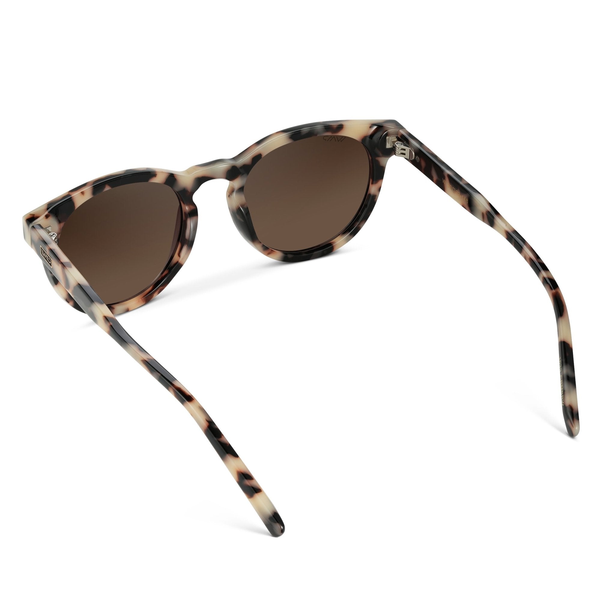 TATE Retro Round Unisex Sunglasses in Beige Tortoise by WMP Eyewear - PUNCH Watch & Eyewear - WMP Eyewear
