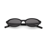 UMA Black Oval Sunglasses by Messy Weekend