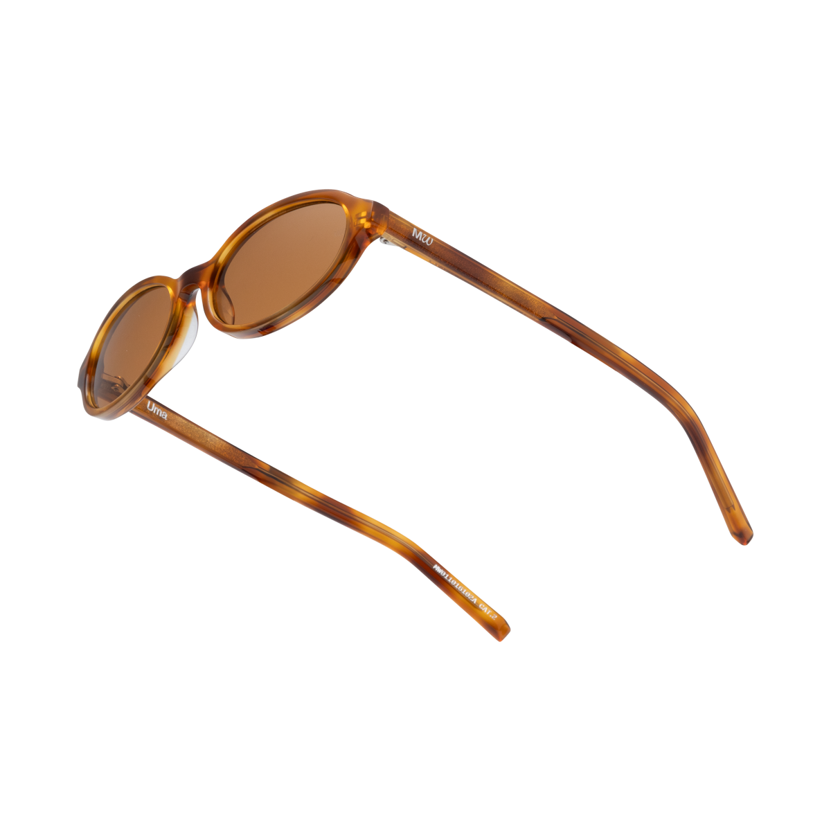 UMA Honey Havana Tortoise Oval Sunglasses by Messy Weekend