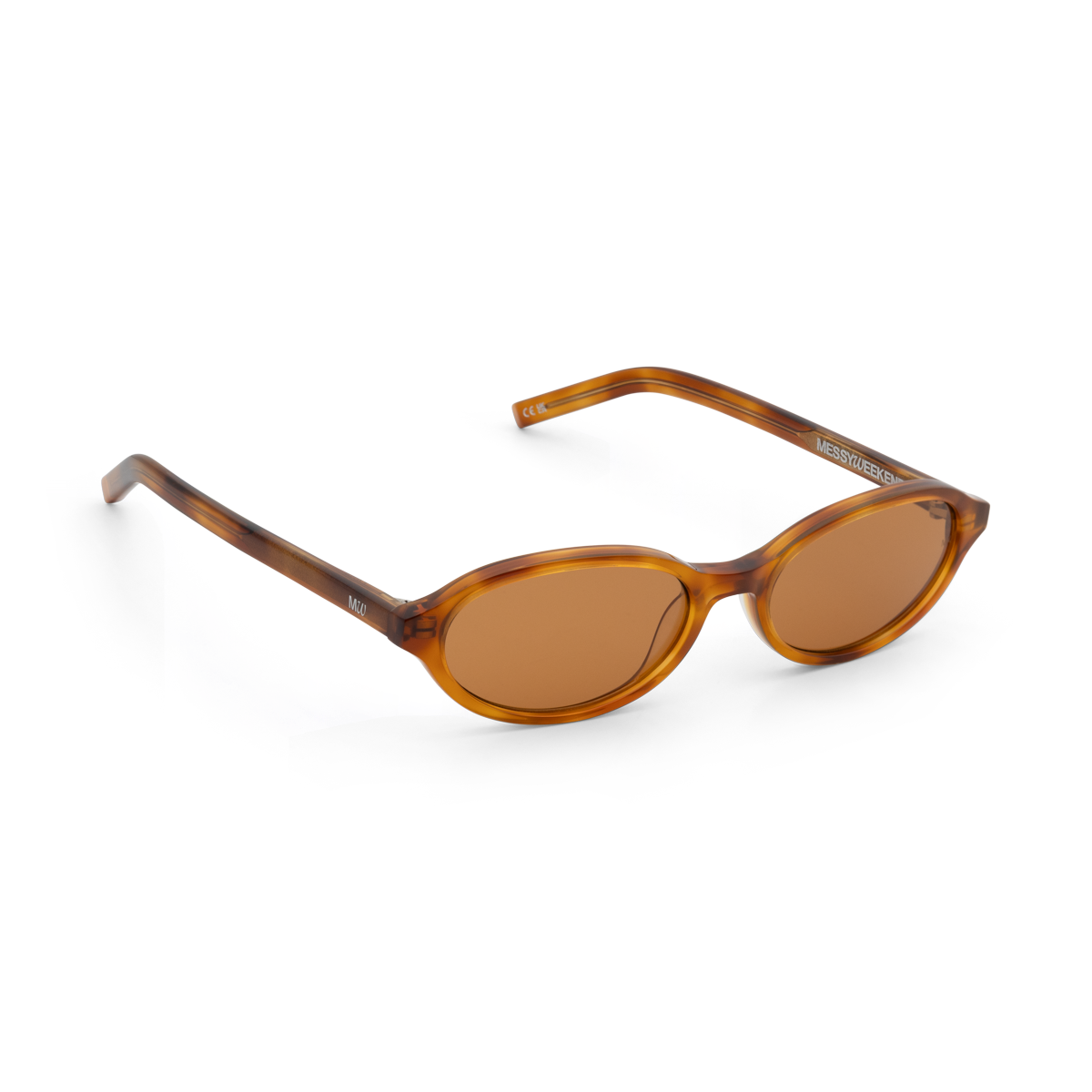 UMA Honey Havana Tortoise Oval Sunglasses by Messy Weekend