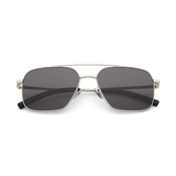 VEO Silver Navigator Metal Frame Sunglasses by Messy Weekend