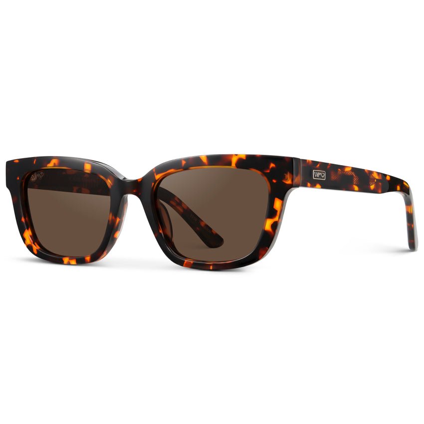 VIVIAN Slim Rectangular Women's Sunglasses in Ember Tortoise by WMP Eyewear - PUNCH Watch & Eyewear - WMP Eyewear