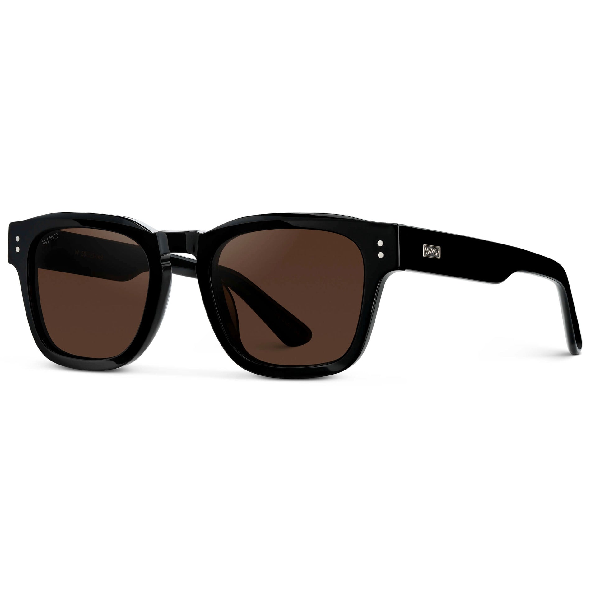 WAYNE Men's Bold Rectangular Sunglasses in Black by WMP Eyewear - PUNCH Watch & Eyewear - WMP Eyewear