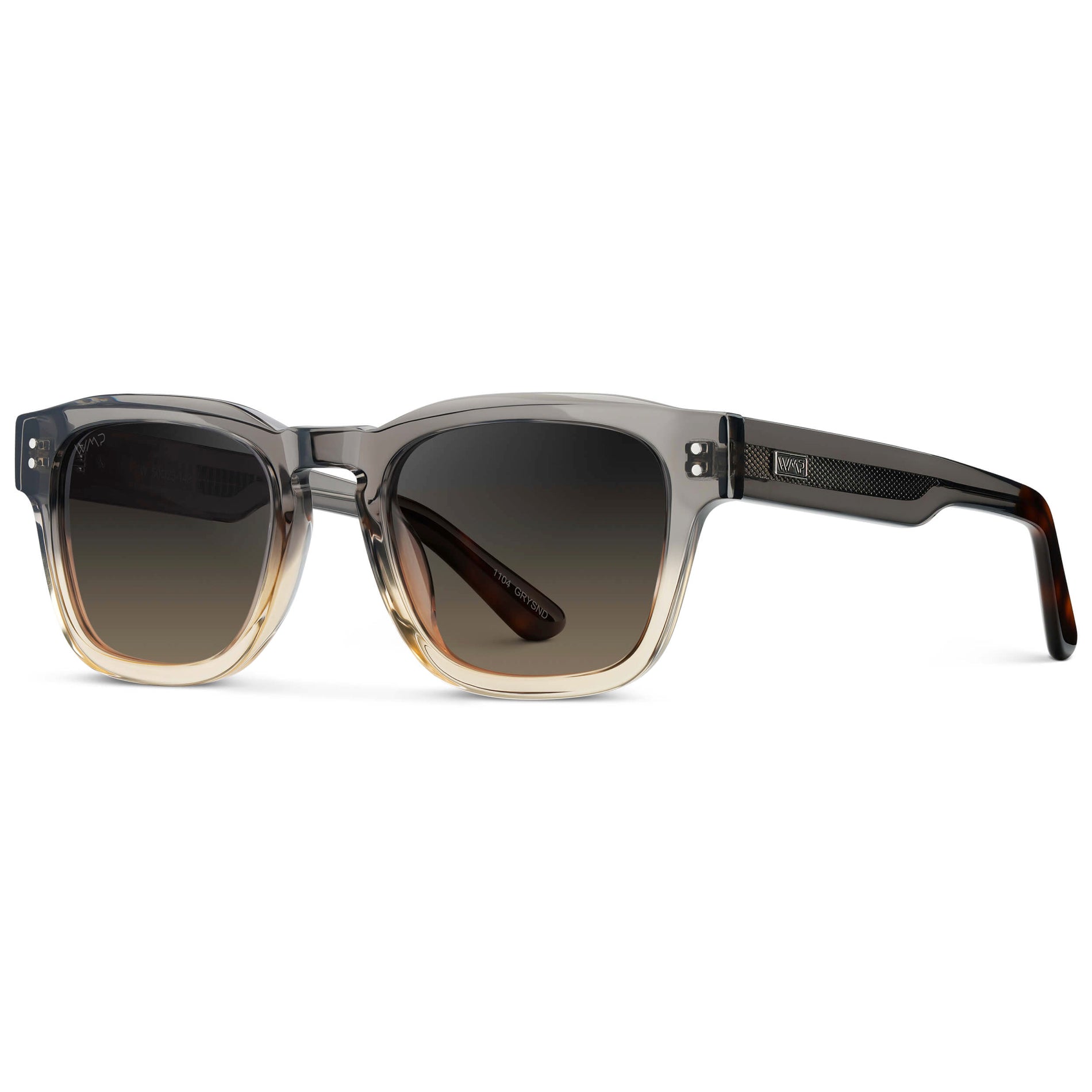 WAYNE Men's Bold Rectangular Sunglasses in Graphite Grey by WMP Eyewear - PUNCH Watch & Eyewear - WMP Eyewear