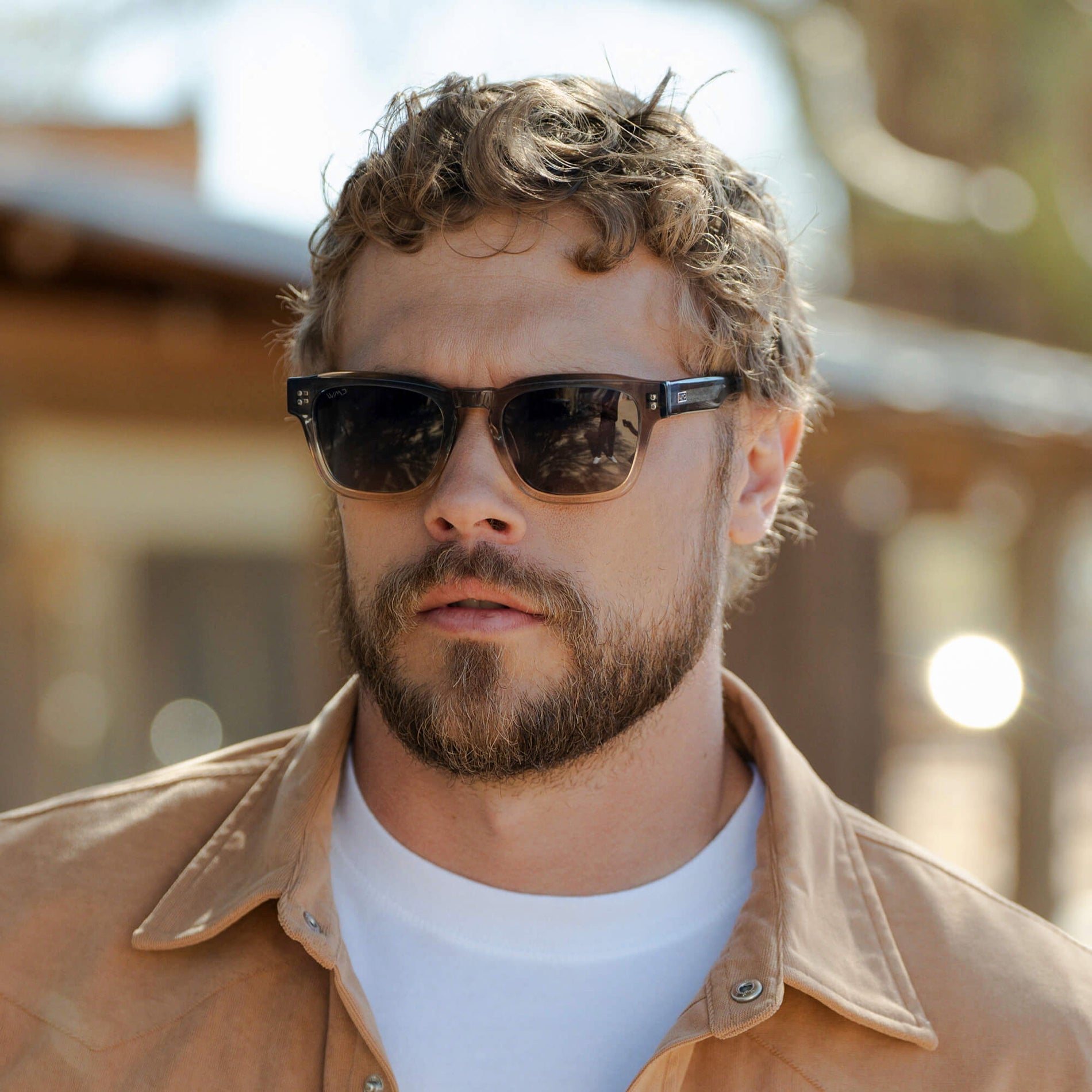 WAYNE Men's Bold Rectangular Sunglasses in Graphite Grey by WMP Eyewear - PUNCH Watch & Eyewear - WMP Eyewear