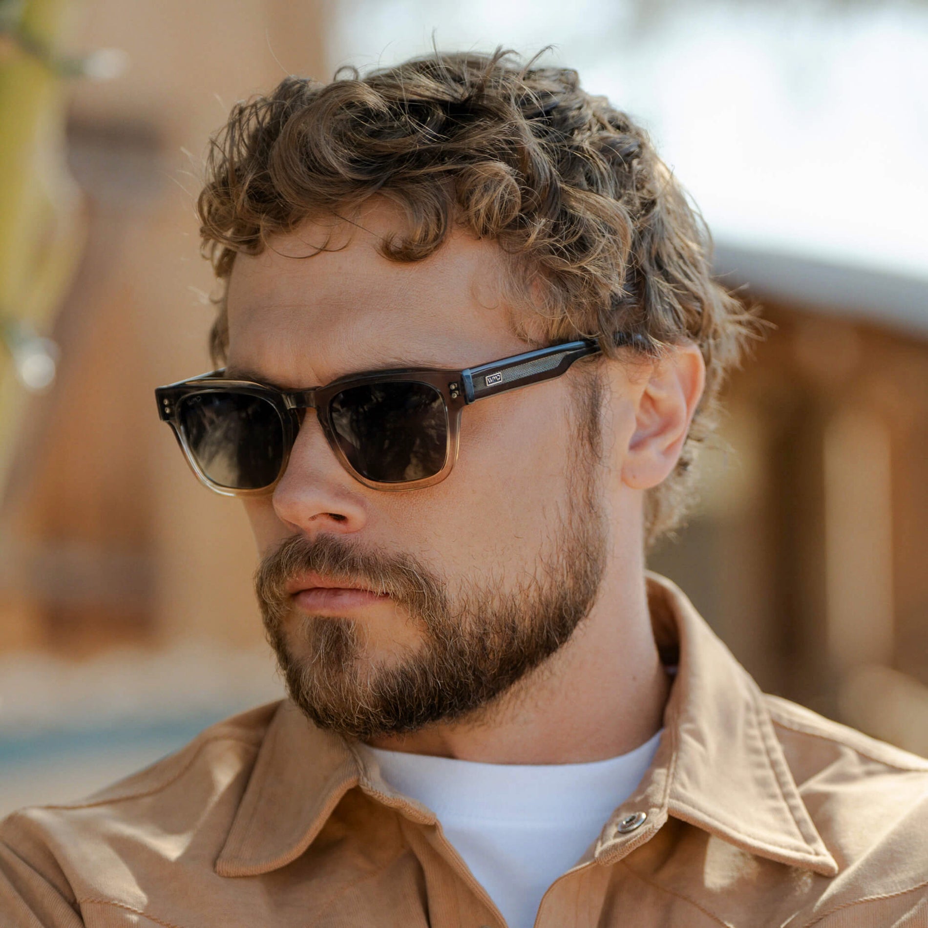 WAYNE Men's Bold Rectangular Sunglasses in Graphite Grey by WMP Eyewear - PUNCH Watch & Eyewear - WMP Eyewear