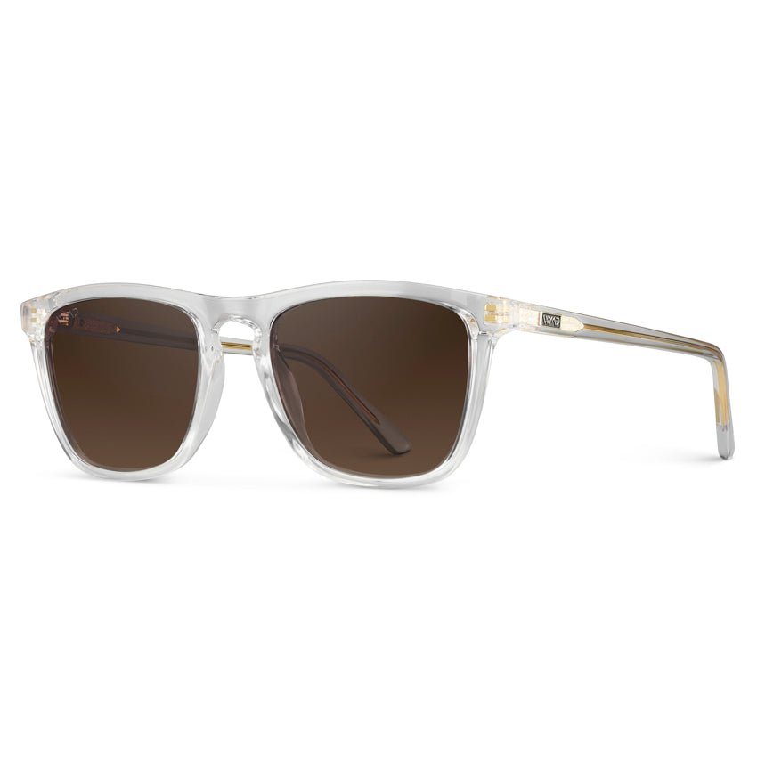 WESLEY Polarized Men's Sunglasses in Clear Gloss by WMP Eyewear - PUNCH Watch & Eyewear - WMP Eyewear