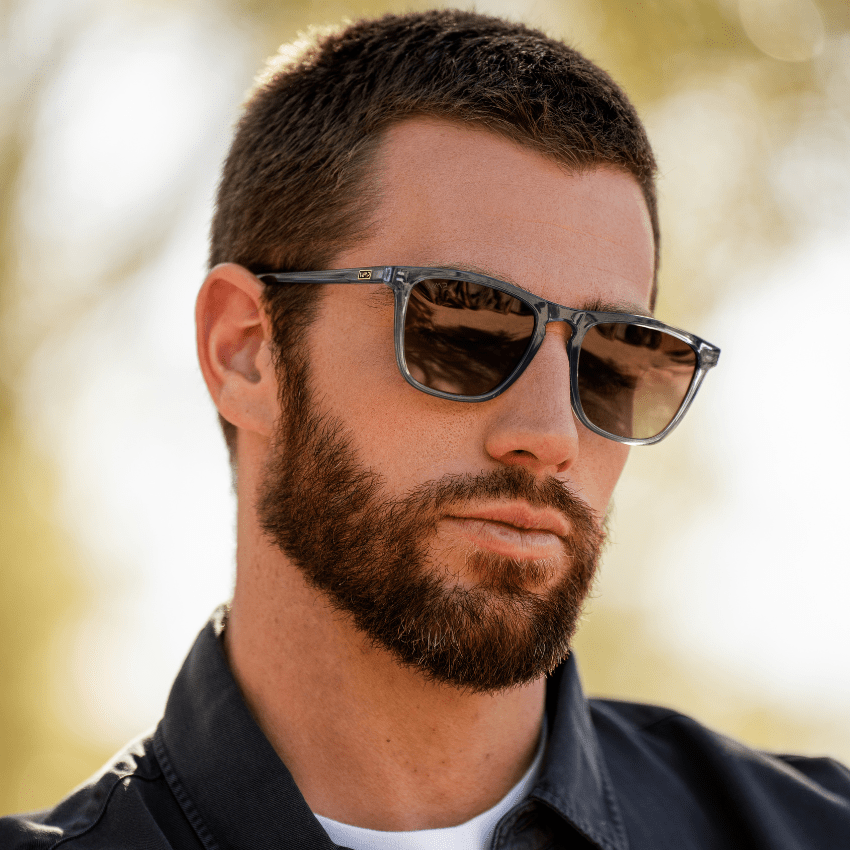 WESLEY Polarized Men's Sunglasses in Crystal Stone Blue by WMP Eyewear - PUNCH Watch & Eyewear - WMP Eyewear
