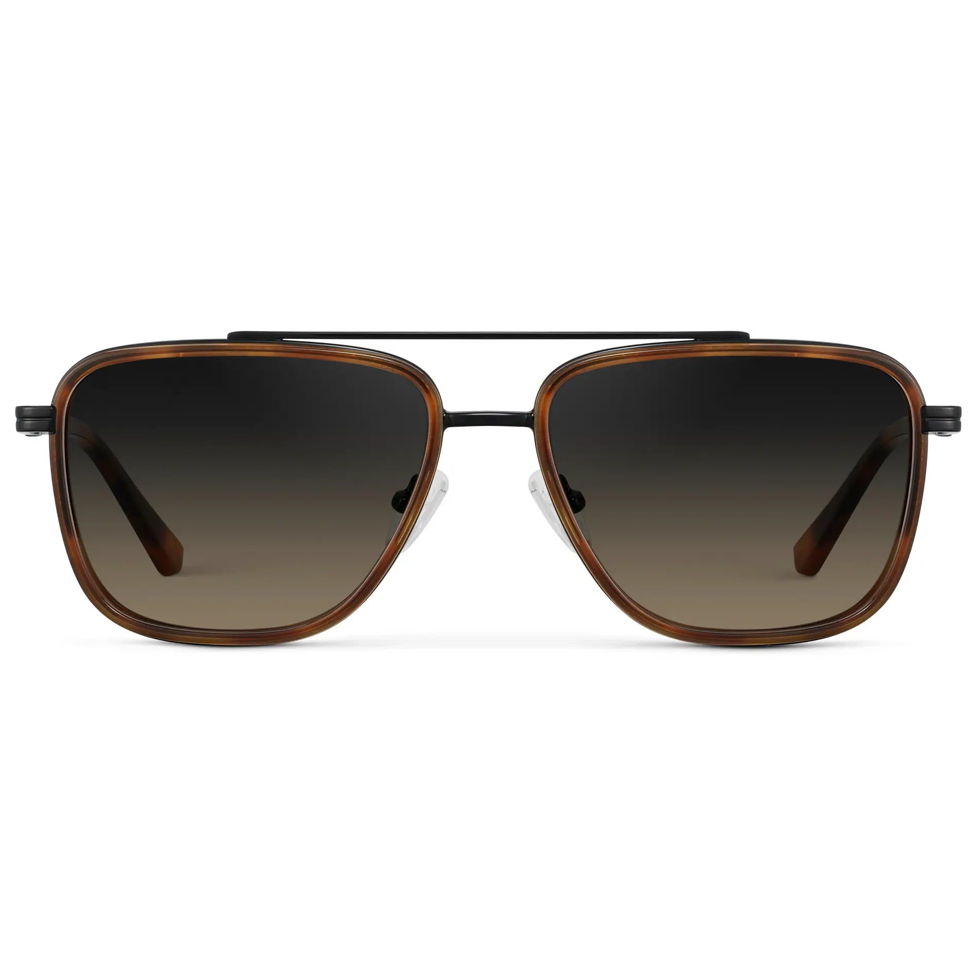 WESTON Polarised Flat-Top Aviator Sunglasses For Men - Tortoise l WMP Eyewear