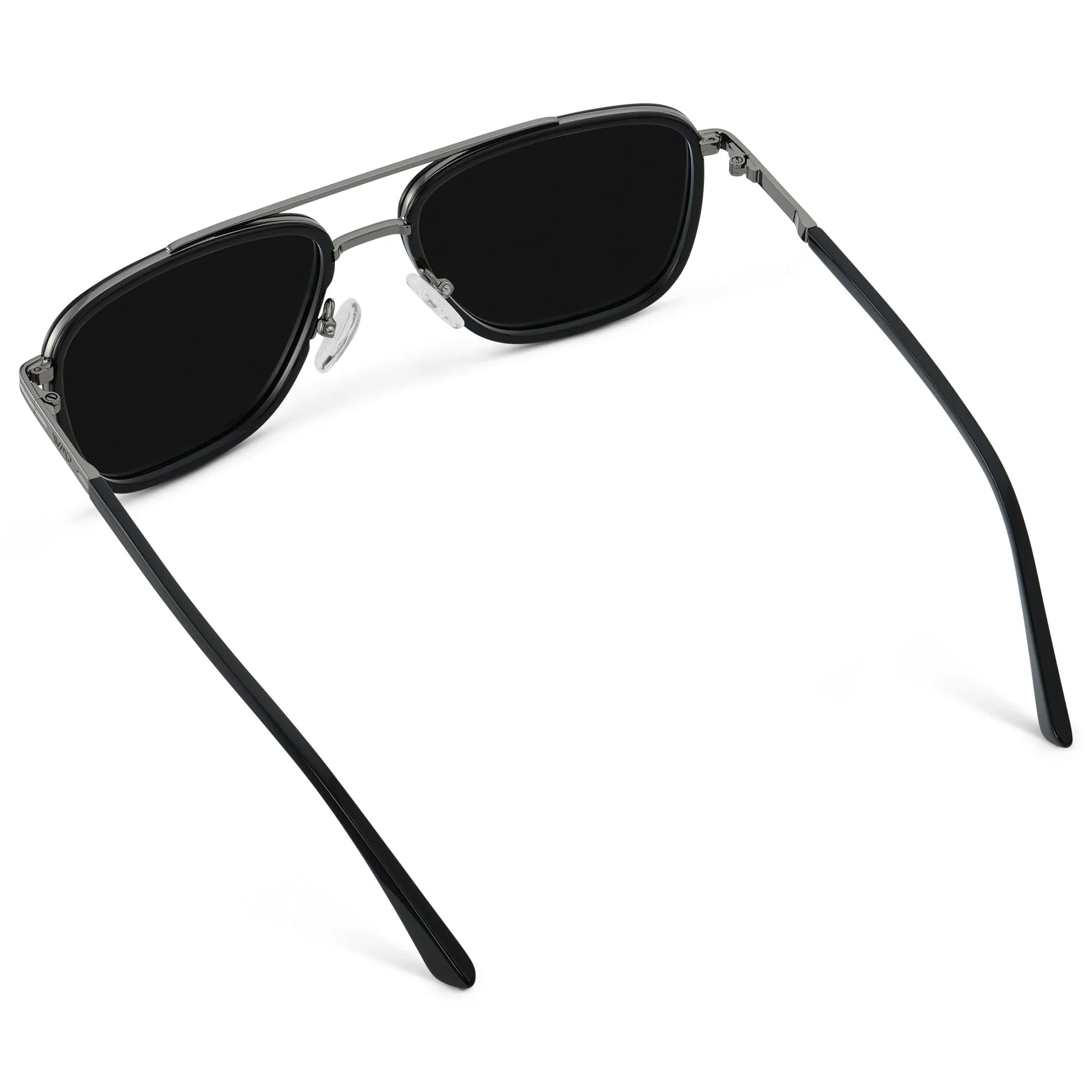 WESTON Polarised Flat-Top Aviator Sunglasses For Men - Triple Black l WMP Eyewear