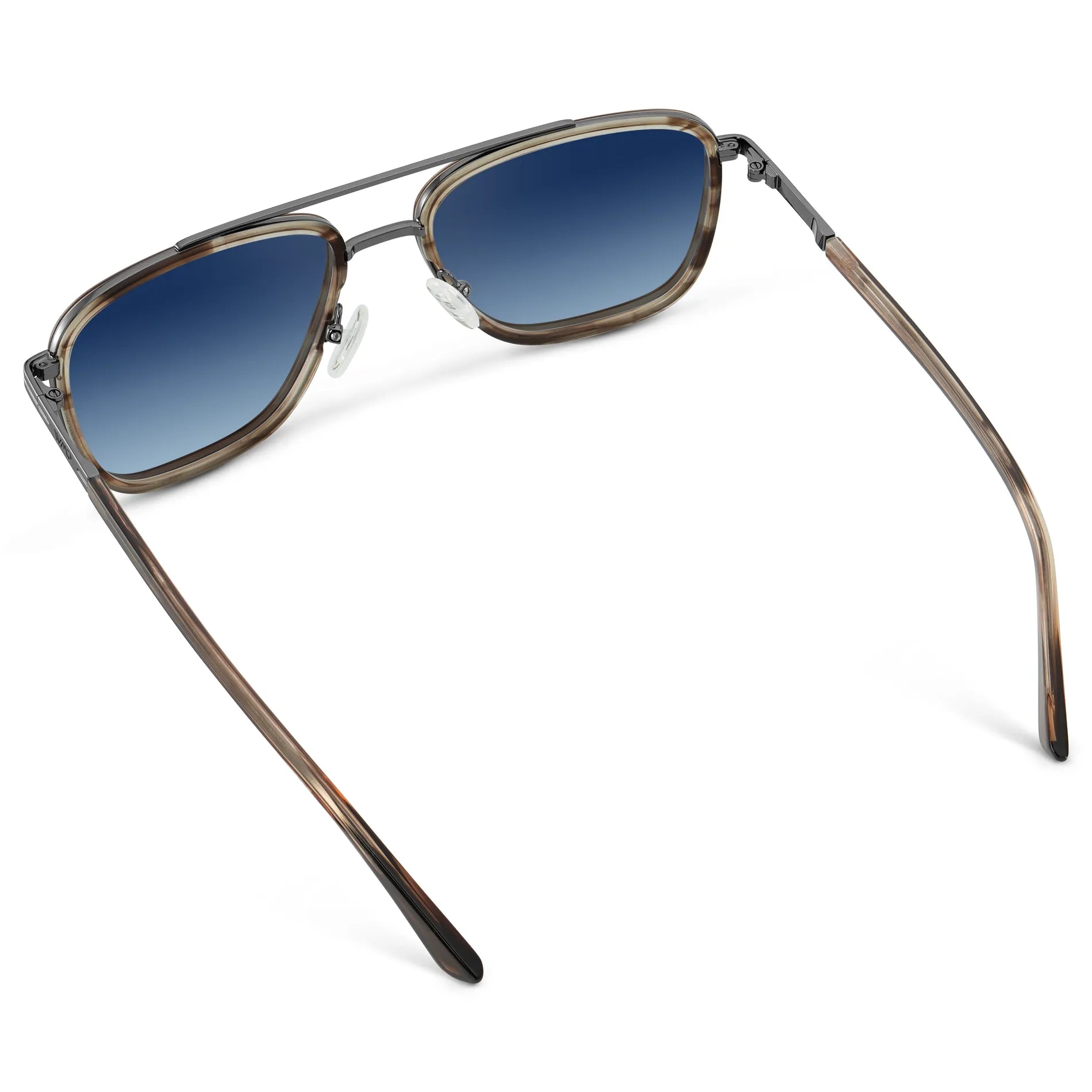WESTON Polarised Flat-Top Aviator Sunglasses For Men - Timber Brown l WMP Eyewear