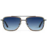 WESTON Polarised Flat-Top Aviator Sunglasses For Men - Timber Brown l WMP Eyewear