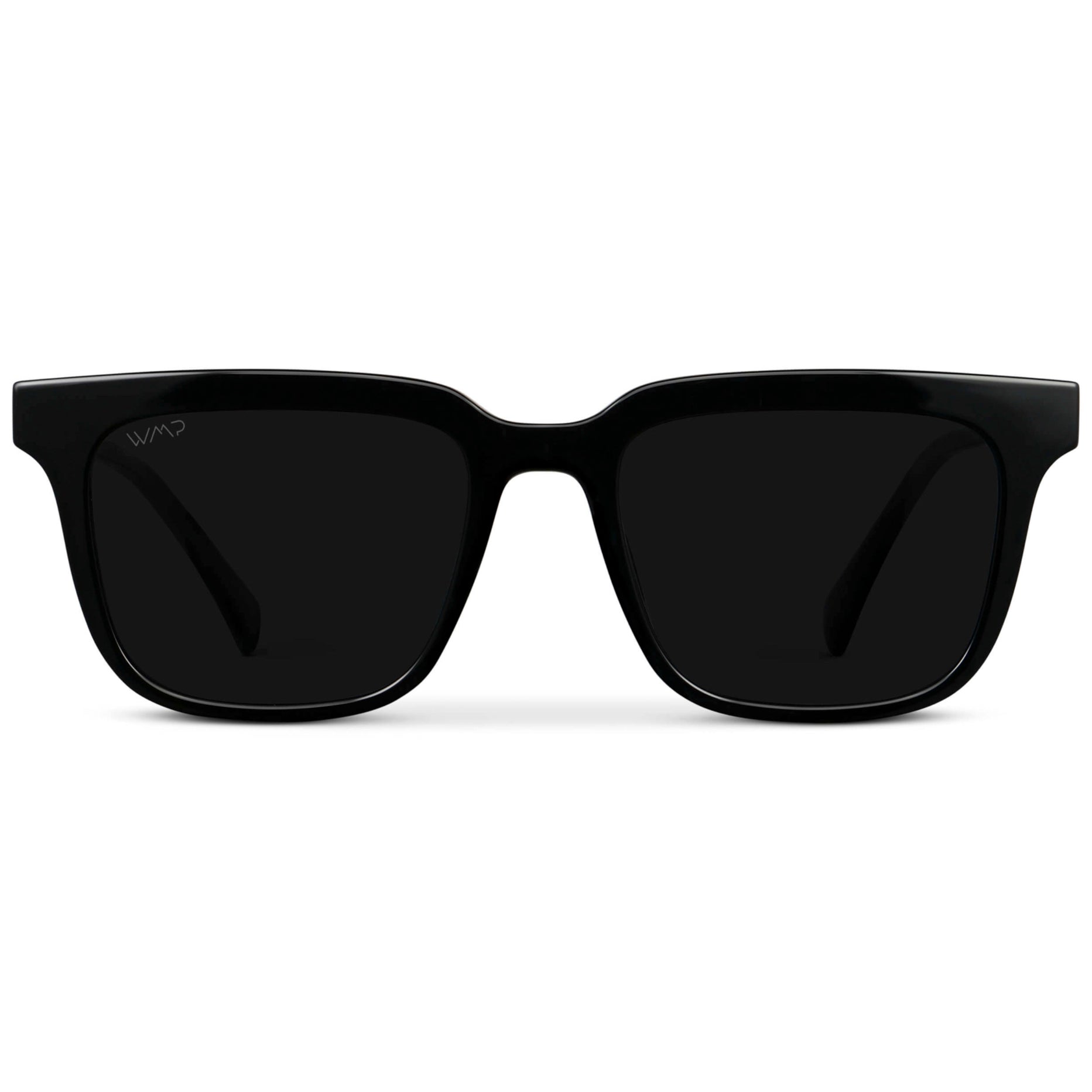 WILSON Men's Polarised Square Sunglasses in Triple Black by WMP Eyewear - PUNCH Watch & Eyewear 