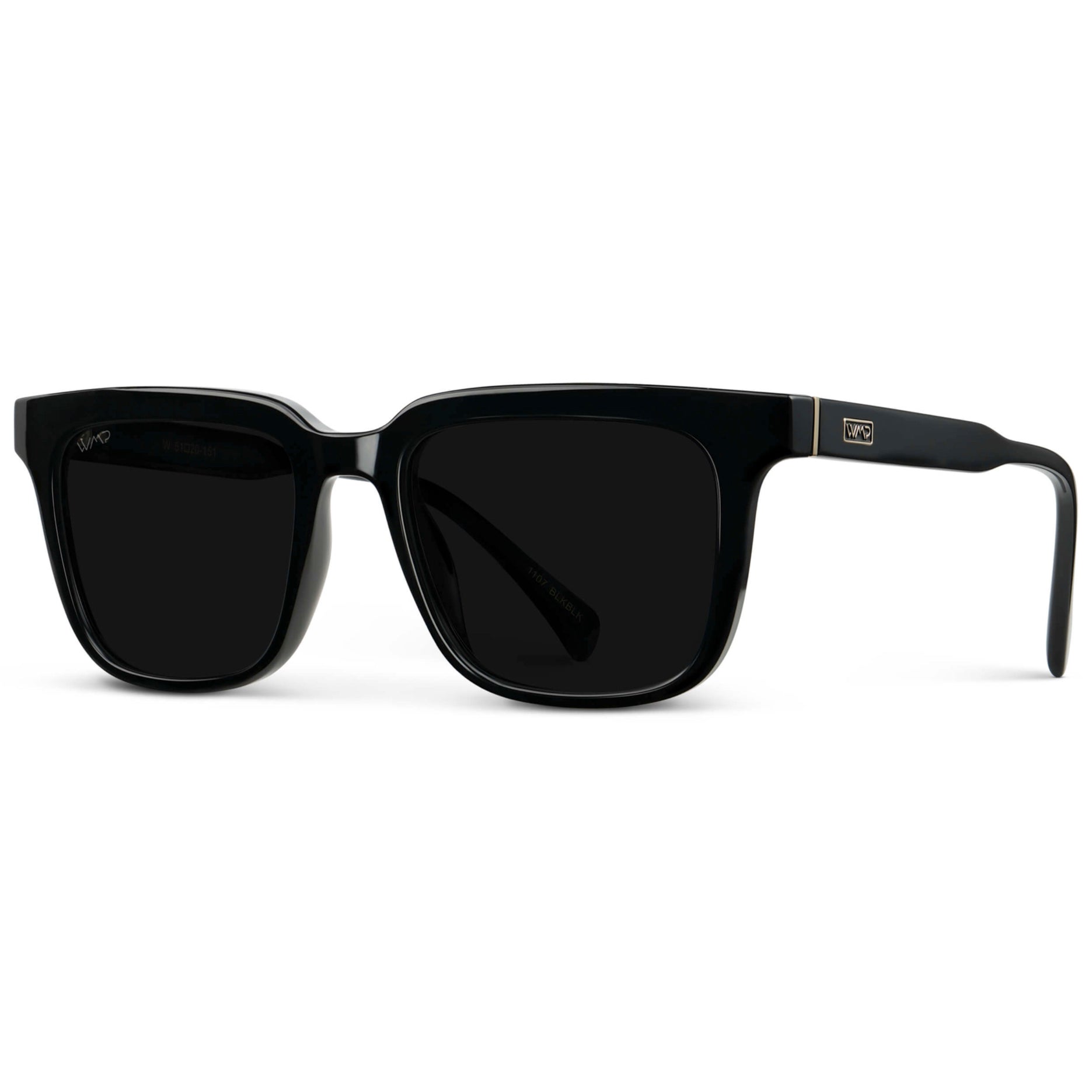 WILSON Men's Polarised Square Sunglasses in Triple Black by WMP Eyewear - PUNCH Watch & Eyewear - WMP Eyewear