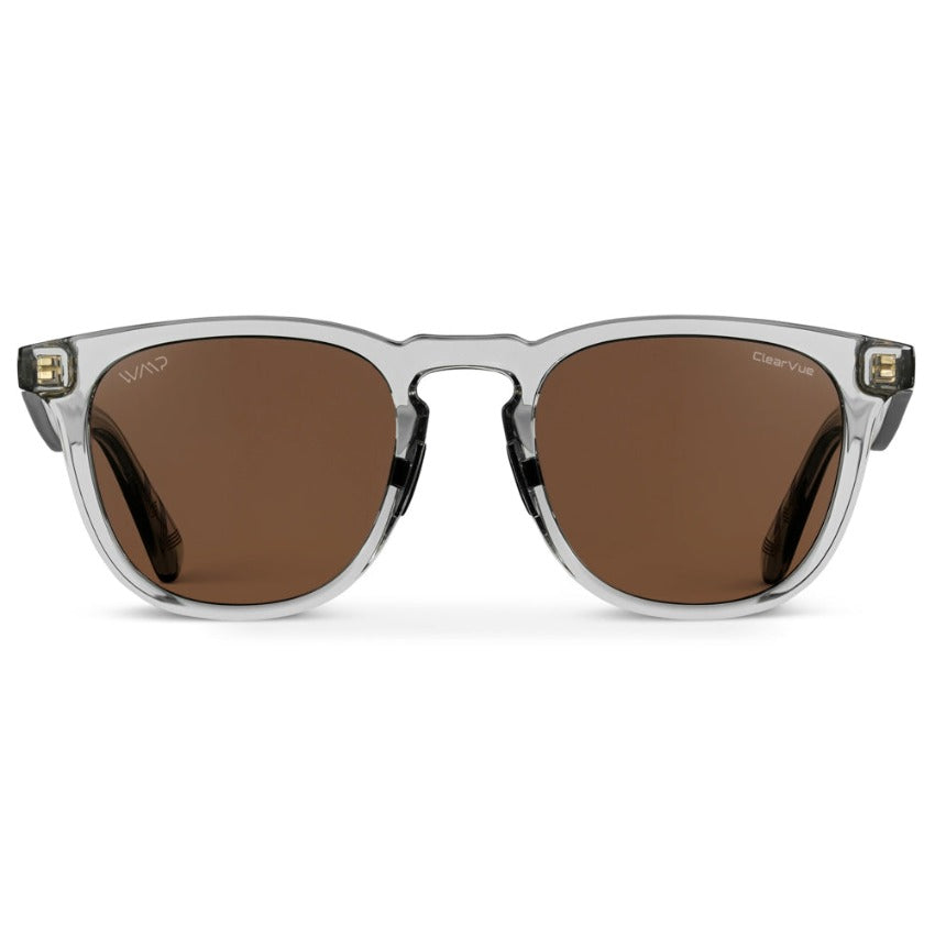 WYNDHAM Men's Golf Special Edition Sunglasses in Crystal Ice Grey by WMP Eyewear - Punch Watch Design 