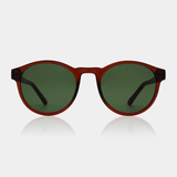 Akjaerbede Marvin Retro Round Sunglasses - Brown Transparent