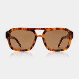 Akjaerbede Kaya Aviator Sunglasses - Havana Tortoise