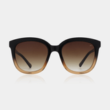 Akjaerbede Billy Oversized Sunglasses - Black / Brown