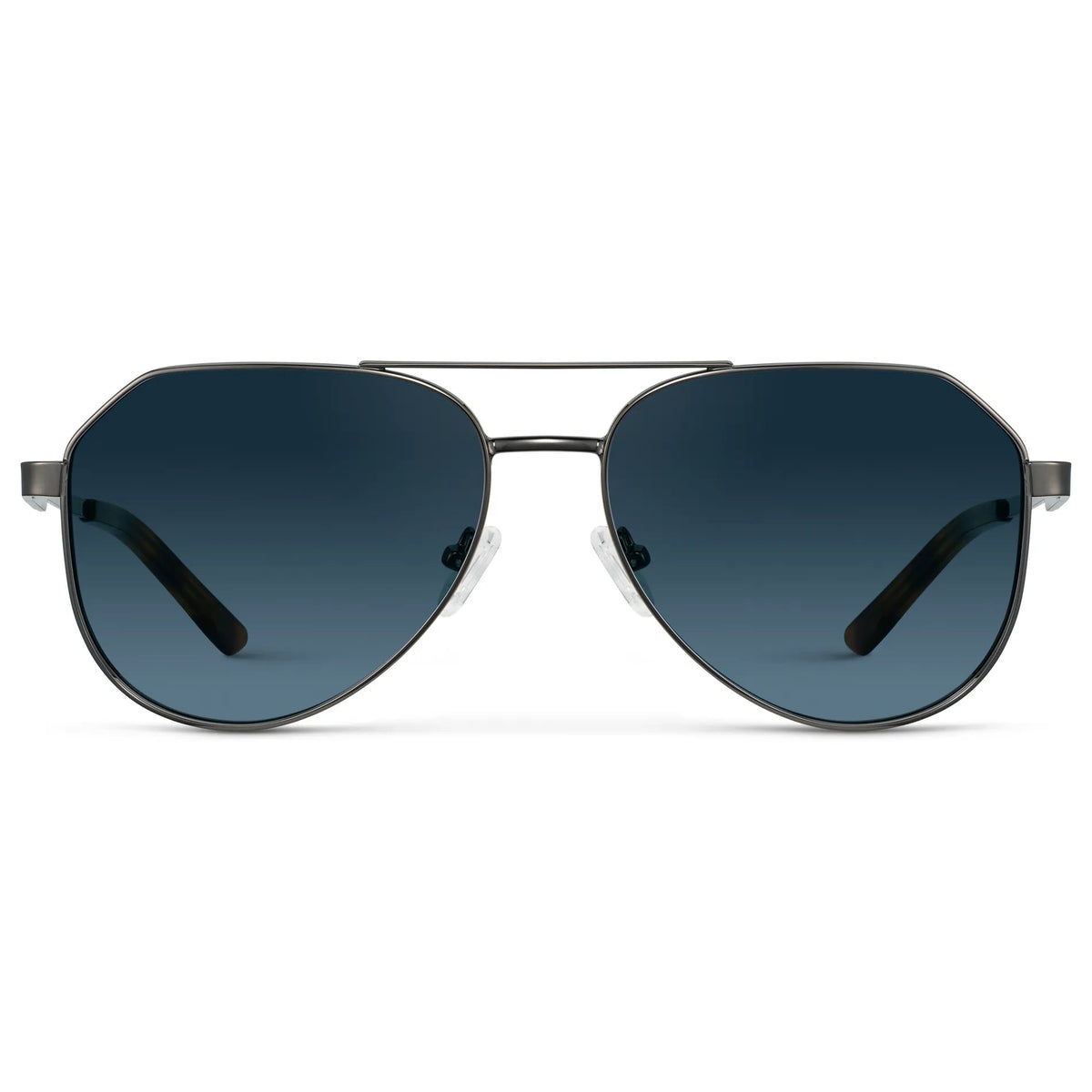 AERO Men's Flat Top Aviator Sunglasses - Gunmetal l WMP Eyewear - PUNCH Watch & Eyewear - WMP Eyewear