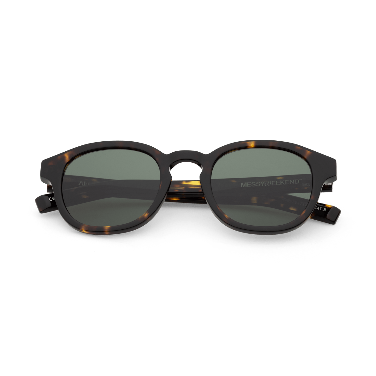 AKi Dark Havana Deep Green Sunglasses fmr Bille by Messy Weekend - PUNCH Watch & Eyewear - MESSY WEEKEND