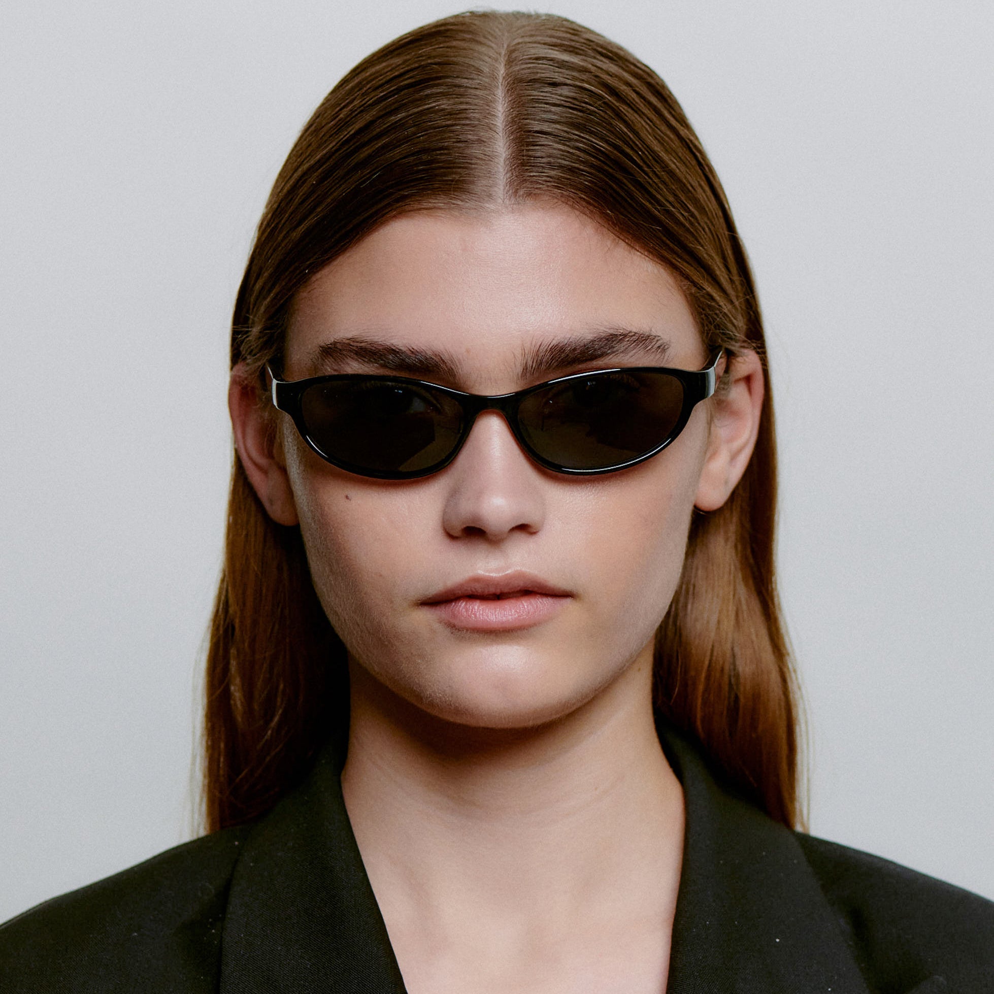 Akjaerbede Alexa Narrow Cat Eye Sunglasses - Black - PUNCH Watch & Eyewear - A.KJÆRBEDE