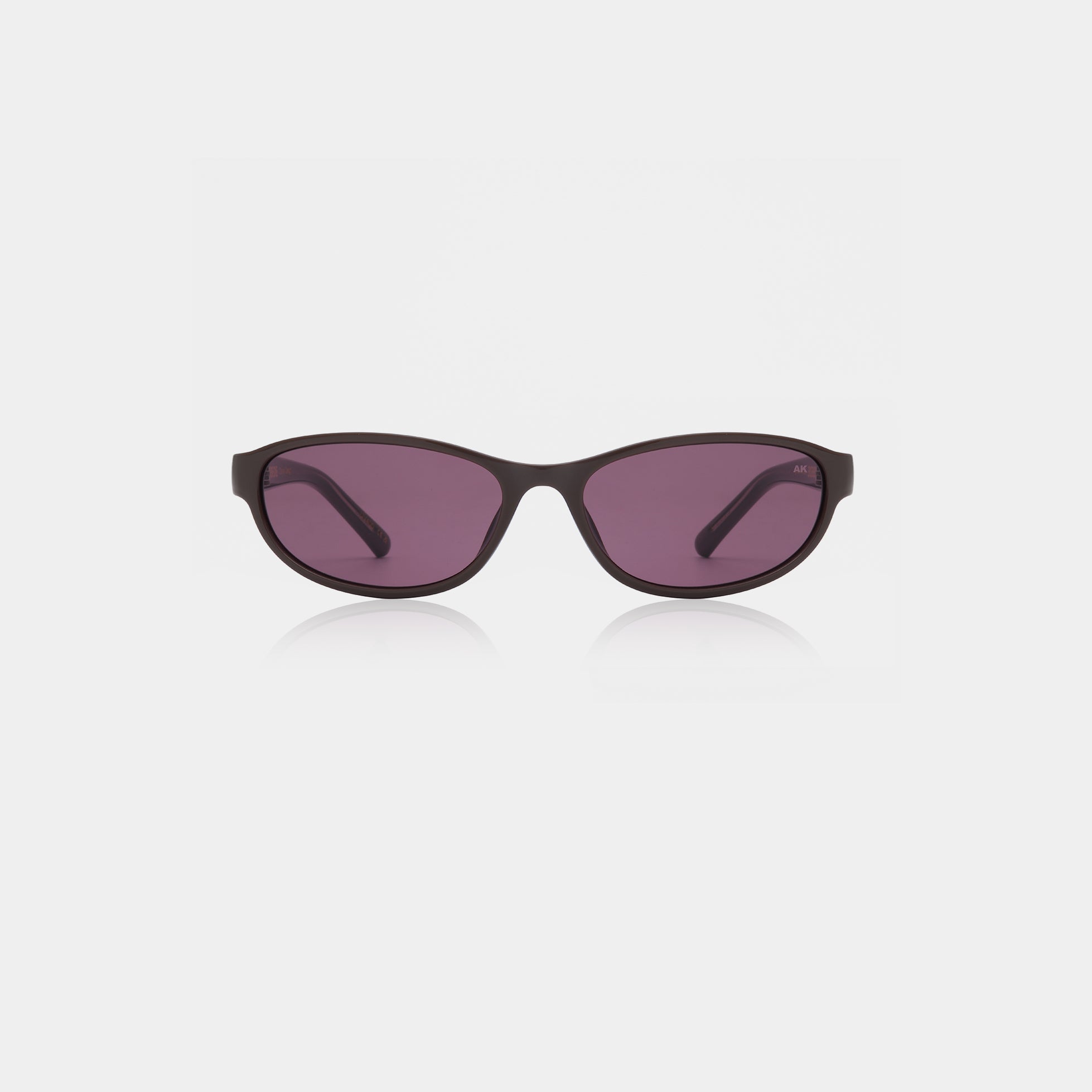 Akjaerbede Alexa Narrow Cat Eye Sunglasses - Chocolate Brown / Purple Lens - PUNCH Watch & Eyewear - A.KJÆRBEDE