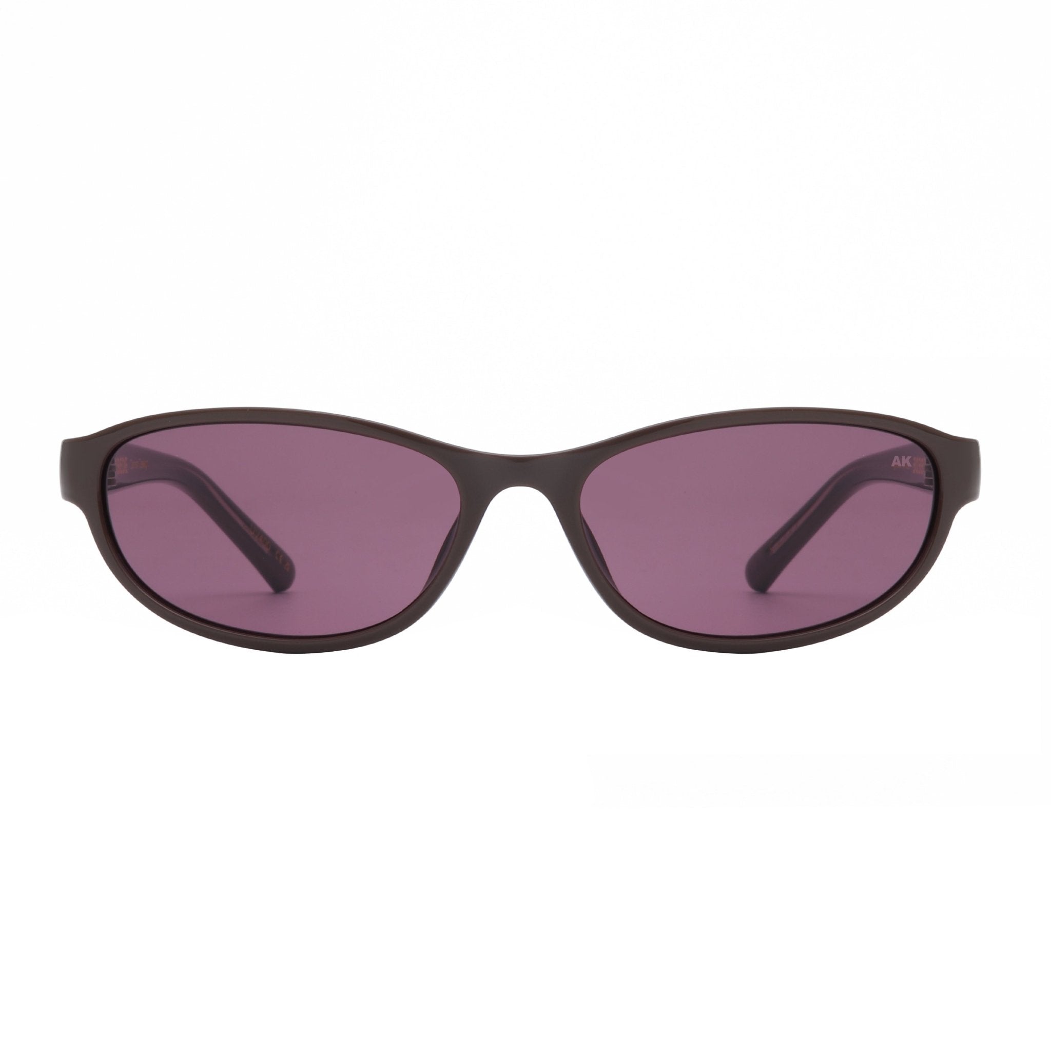 Akjaerbede Alexa Narrow Cat Eye Sunglasses - Chocolate Brown / Purple Lens - PUNCH Watch & Eyewear - A.KJÆRBEDE