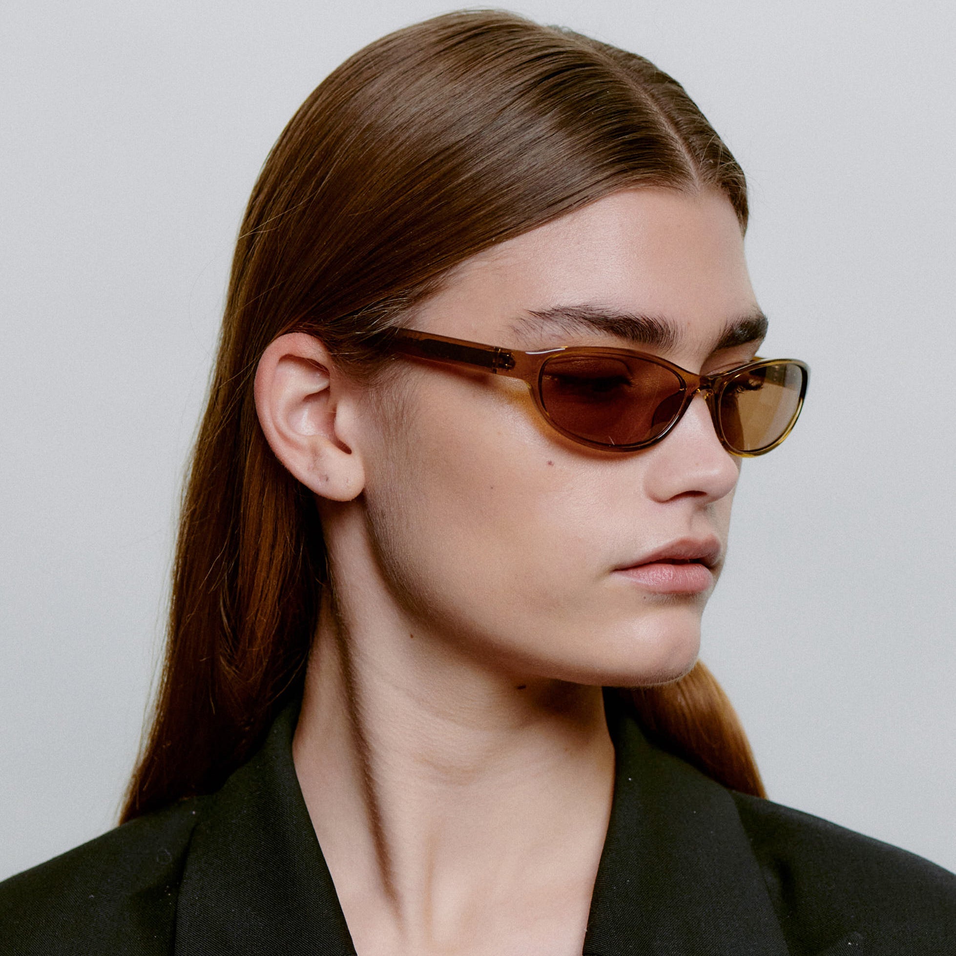 Akjaerbede Alexa Narrow Cat Eye Sunglasses - Smoke Transparent - PUNCH Watch & Eyewear - A.KJÆRBEDE