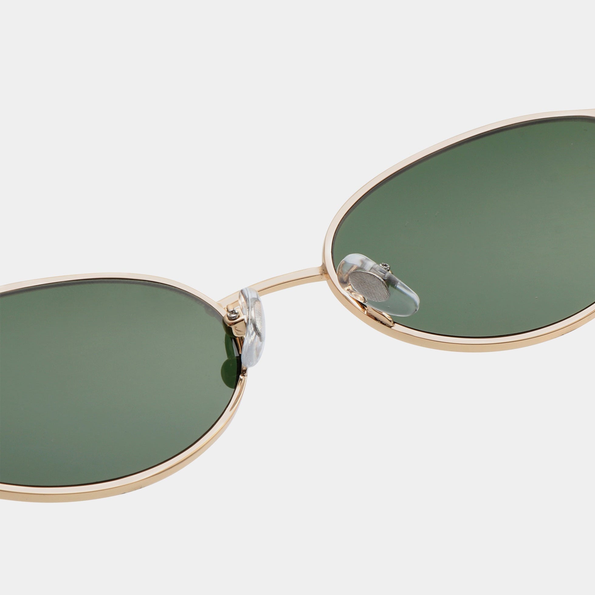 Akjaerbede Bella Oval Sunglasses - Gold Metal Frame / Burn Amber Temples - PUNCH Watch & Eyewear - A.KJÆRBEDE