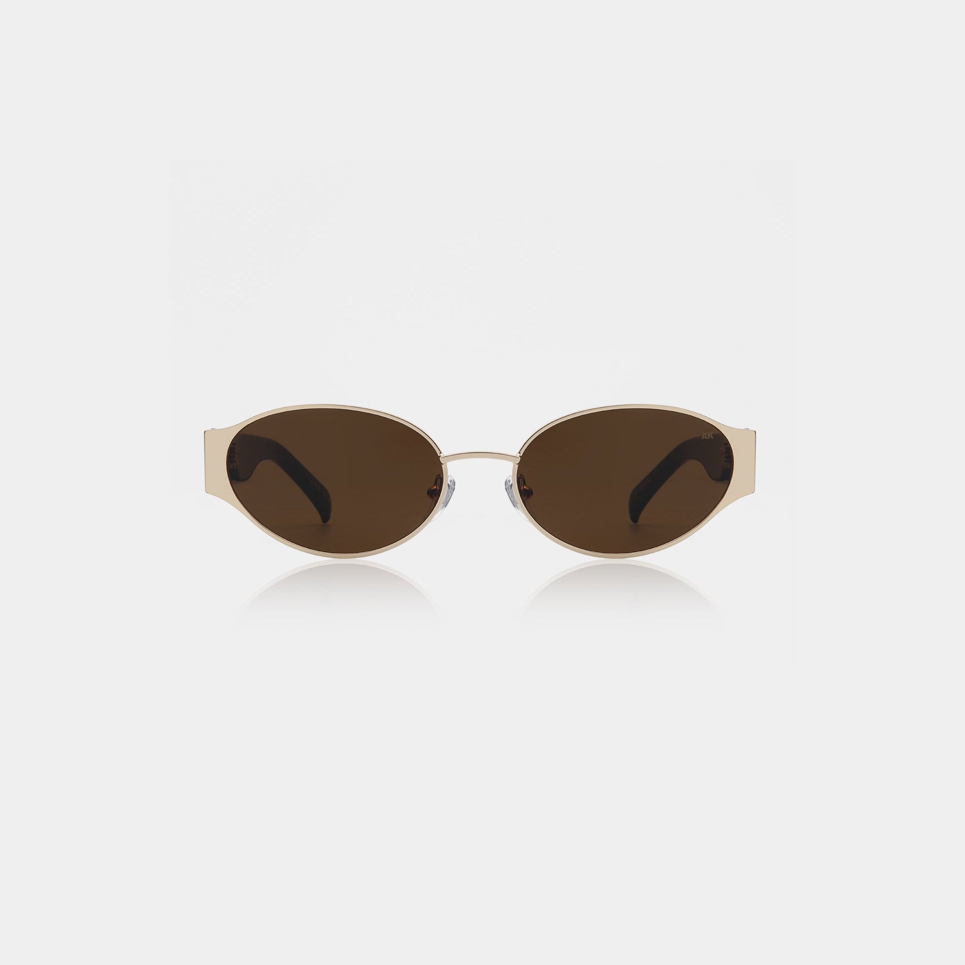 Akjaerbede Bella Oval Sunglasses - Gold Metal Frame / Demi Tortoise - PUNCH Watch & Eyewear - A.KJÆRBEDE
