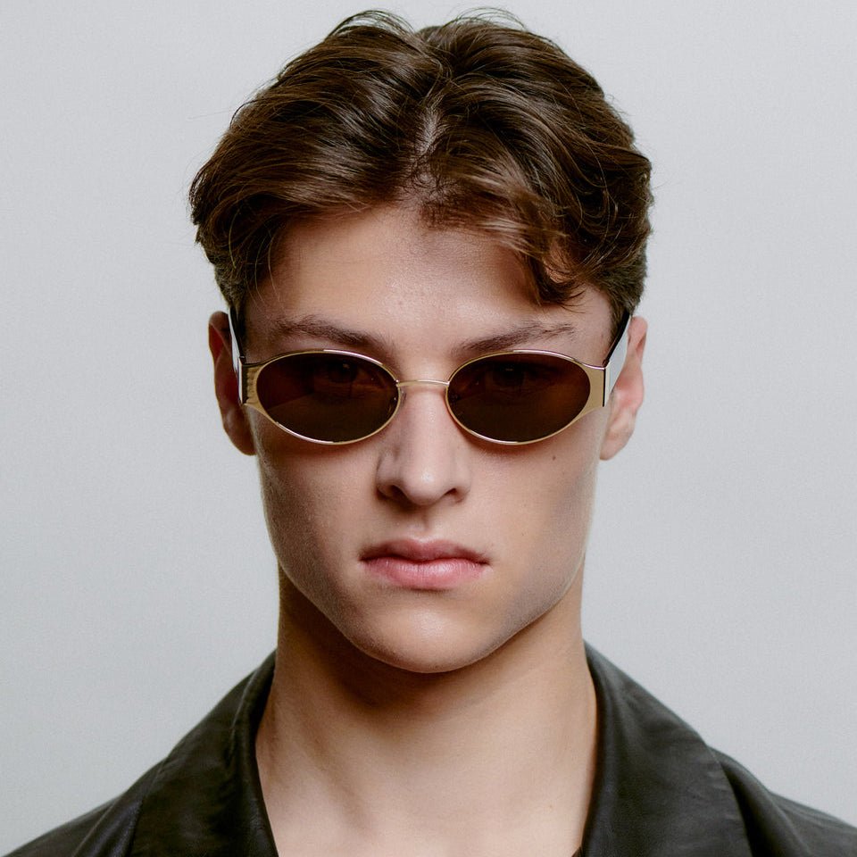 Akjaerbede Bella Oval Sunglasses - Gold Metal Frame / Demi Tortoise - PUNCH Watch & Eyewear - A.KJÆRBEDE