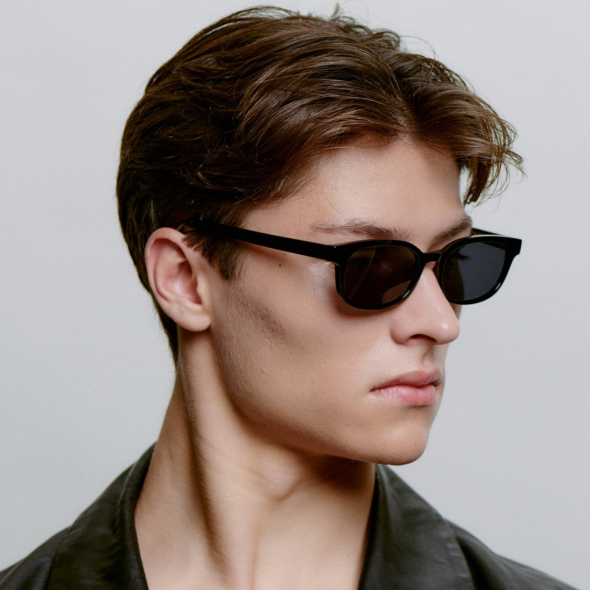 Akjaerbede Charlie Classic Rectangle Sunglasses - Black - PUNCH Watch & Eyewear - A.KJÆRBEDE