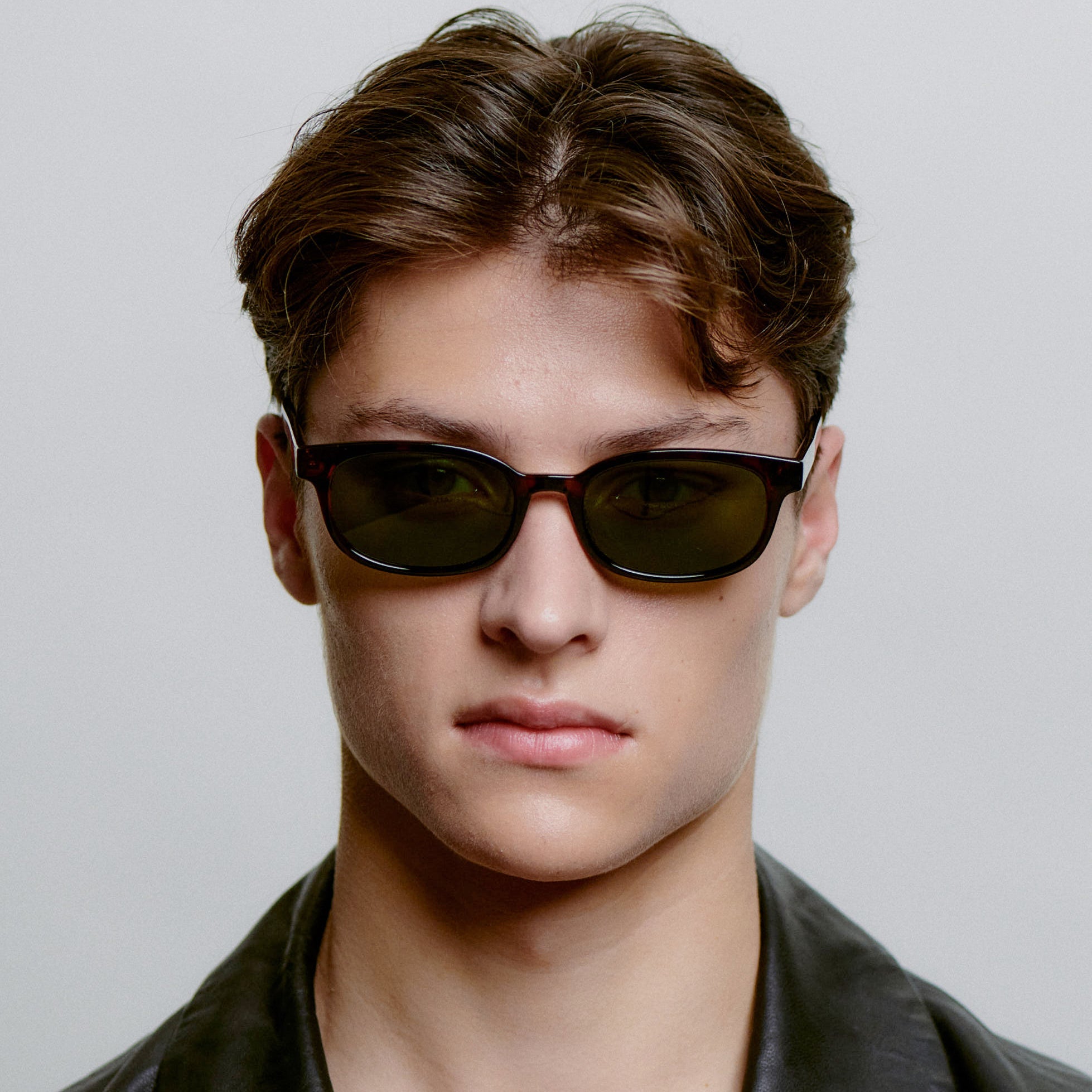 Akjaerbede Charlie Classic Rectangle Sunglasses - Demi Tortoise - PUNCH Watch & Eyewear - A.KJÆRBEDE