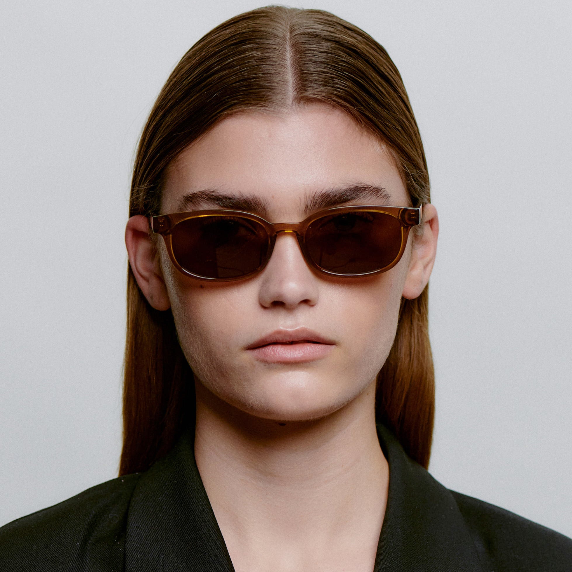 Akjaerbede Charlie Classic Rectangle Sunglasses - Smoke Transparent - PUNCH Watch & Eyewear - A.KJÆRBEDE