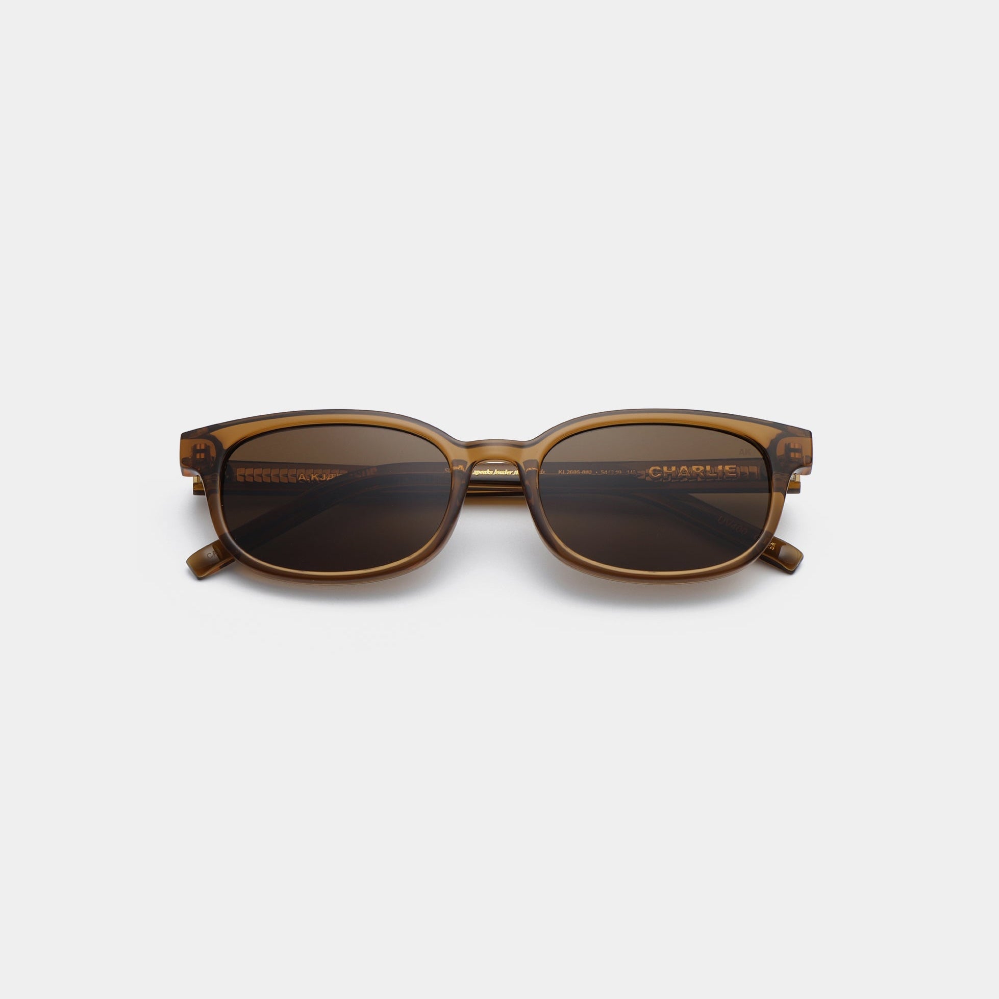 Akjaerbede Charlie Classic Rectangle Sunglasses - Smoke Transparent - PUNCH Watch & Eyewear - A.KJÆRBEDE