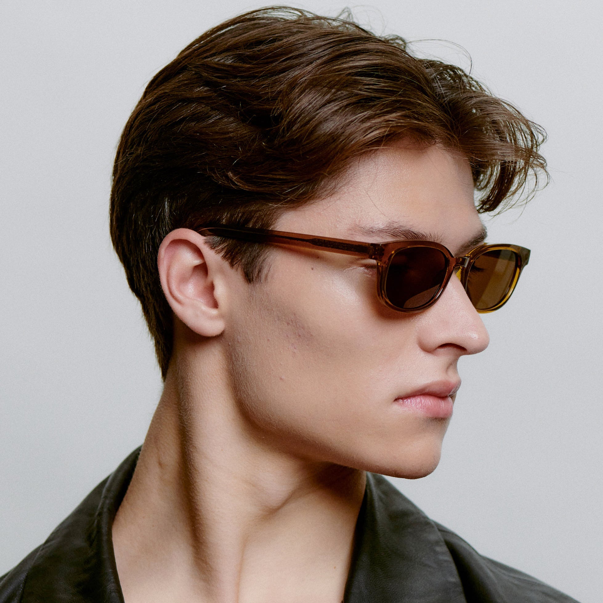 Akjaerbede Charlie Classic Rectangle Sunglasses - Smoke Transparent - PUNCH Watch & Eyewear - A.KJÆRBEDE
