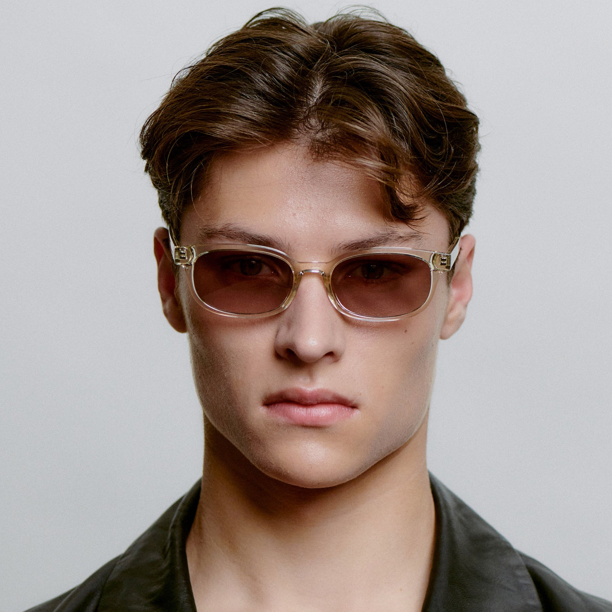 Akjaerbede Charlie Classic Rectangle Sunglasses - Yellow Crystal - PUNCH Watch & Eyewear - A.KJÆRBEDE