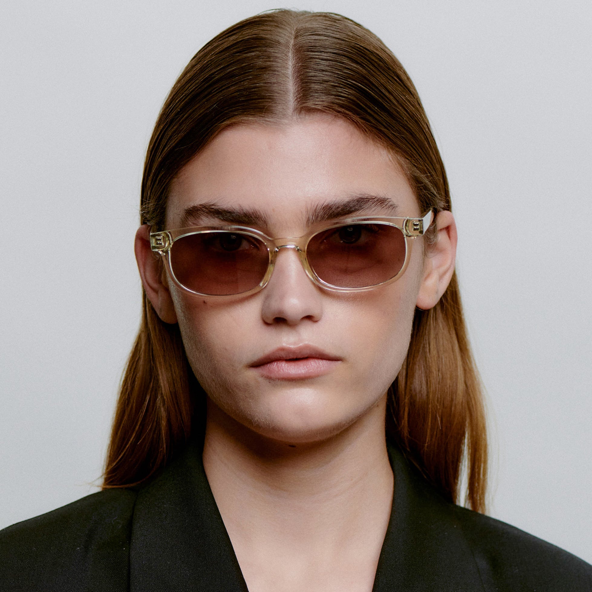 Akjaerbede Charlie Classic Rectangle Sunglasses - Yellow Crystal - PUNCH Watch & Eyewear - A.KJÆRBEDE