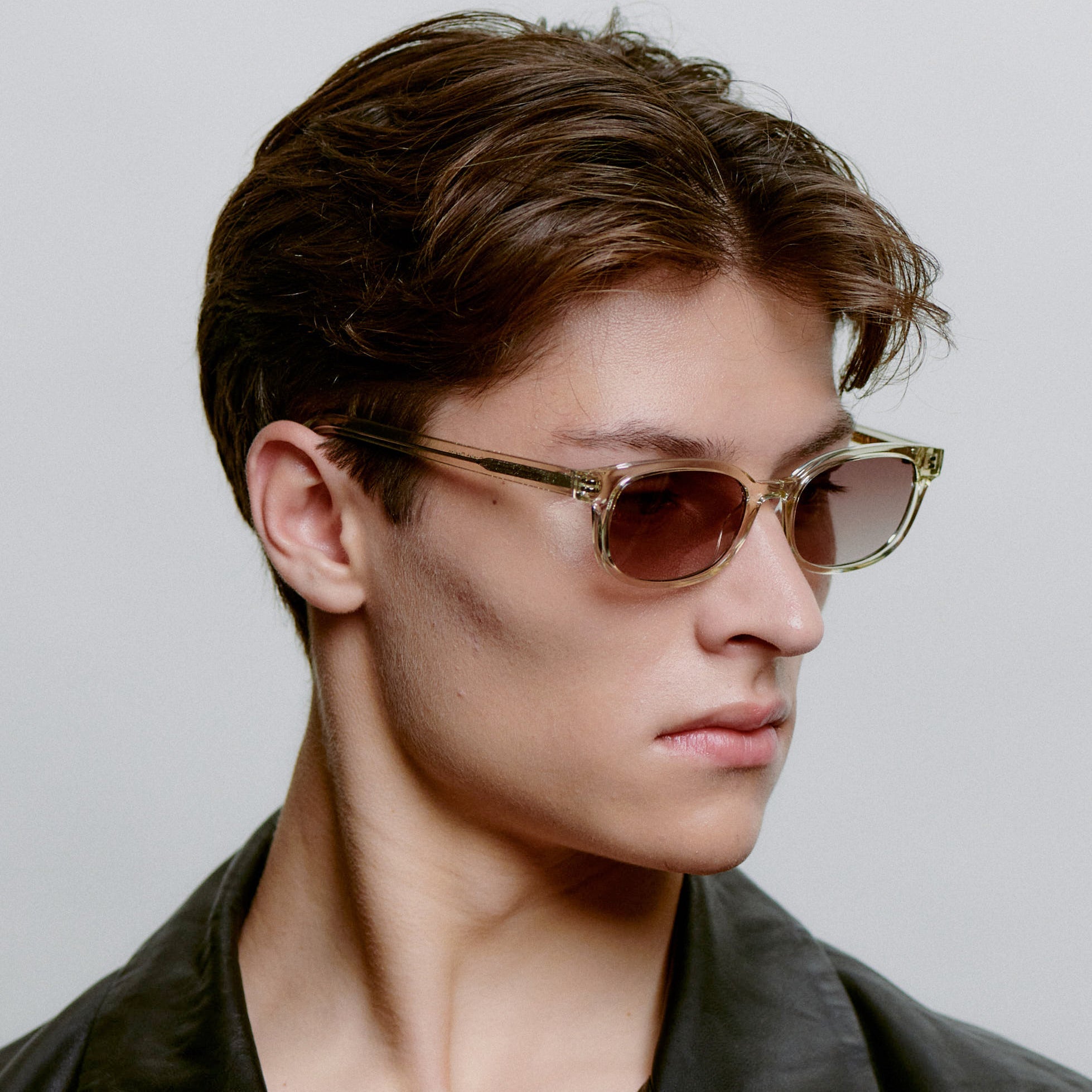 Akjaerbede Charlie Classic Rectangle Sunglasses - Yellow Crystal - PUNCH Watch & Eyewear - A.KJÆRBEDE